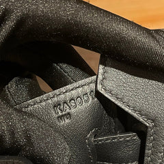 Birkin Ghillies 30 Total Black Leather Top-Handle Bag