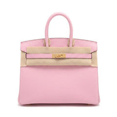 Birkin 25 Sellier Mauve Sylvestre Epsom Gold Hardware