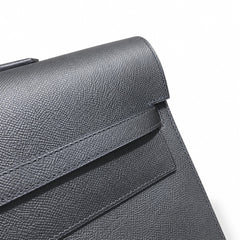 Kelly briefcase 38cm Epsom leather 89 Noir black top handcraft! Counter quality!