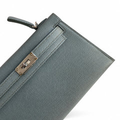 Fully hand-sewn👉Second generation Mini Kelly 19cm imported Epsom leather almond green silver buckle