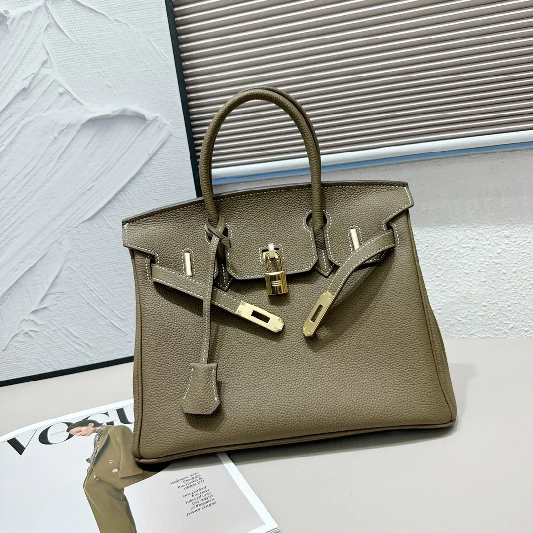 👜Birkin bag made of extremely Togo Birkin 30 Etoupe
