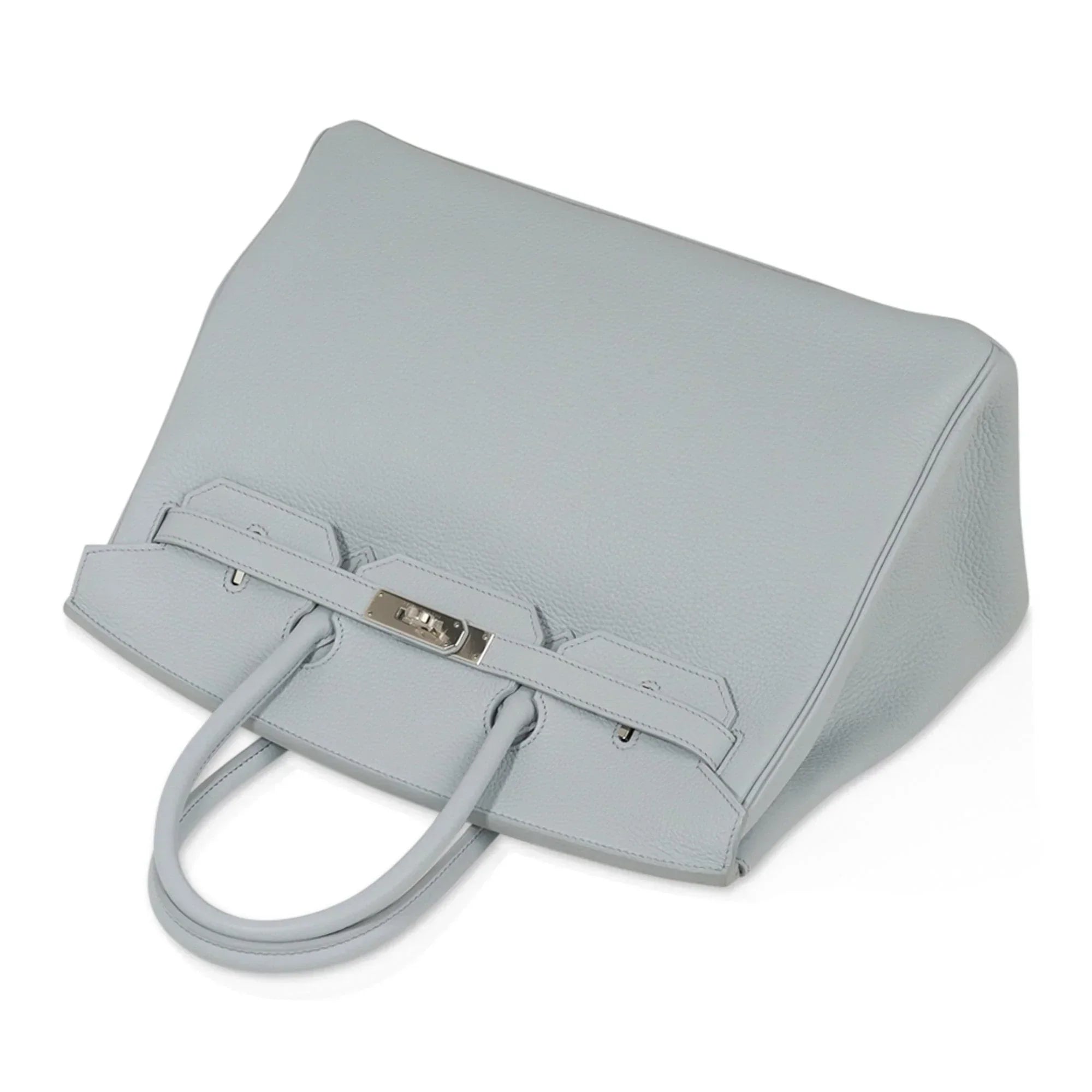 👜Birkin 35 Bag Blue Bleu Pale Togo Palladium Hardware