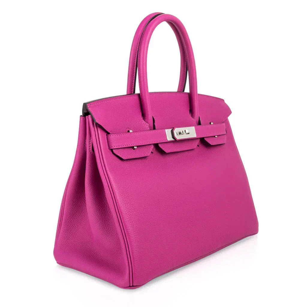 👜Birkin 30 Bag Rose Pourpre Pink Togo Palladium