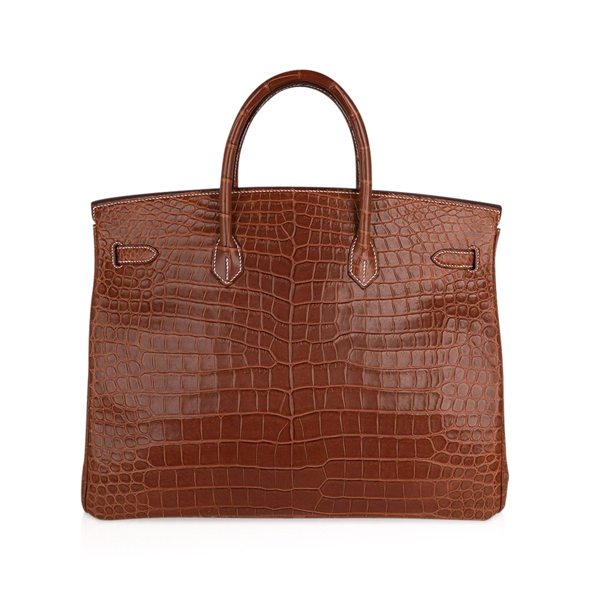 👜Birkin 40 Bag Rare Fauve Matte Porosus Crocodile Gold Hardware
