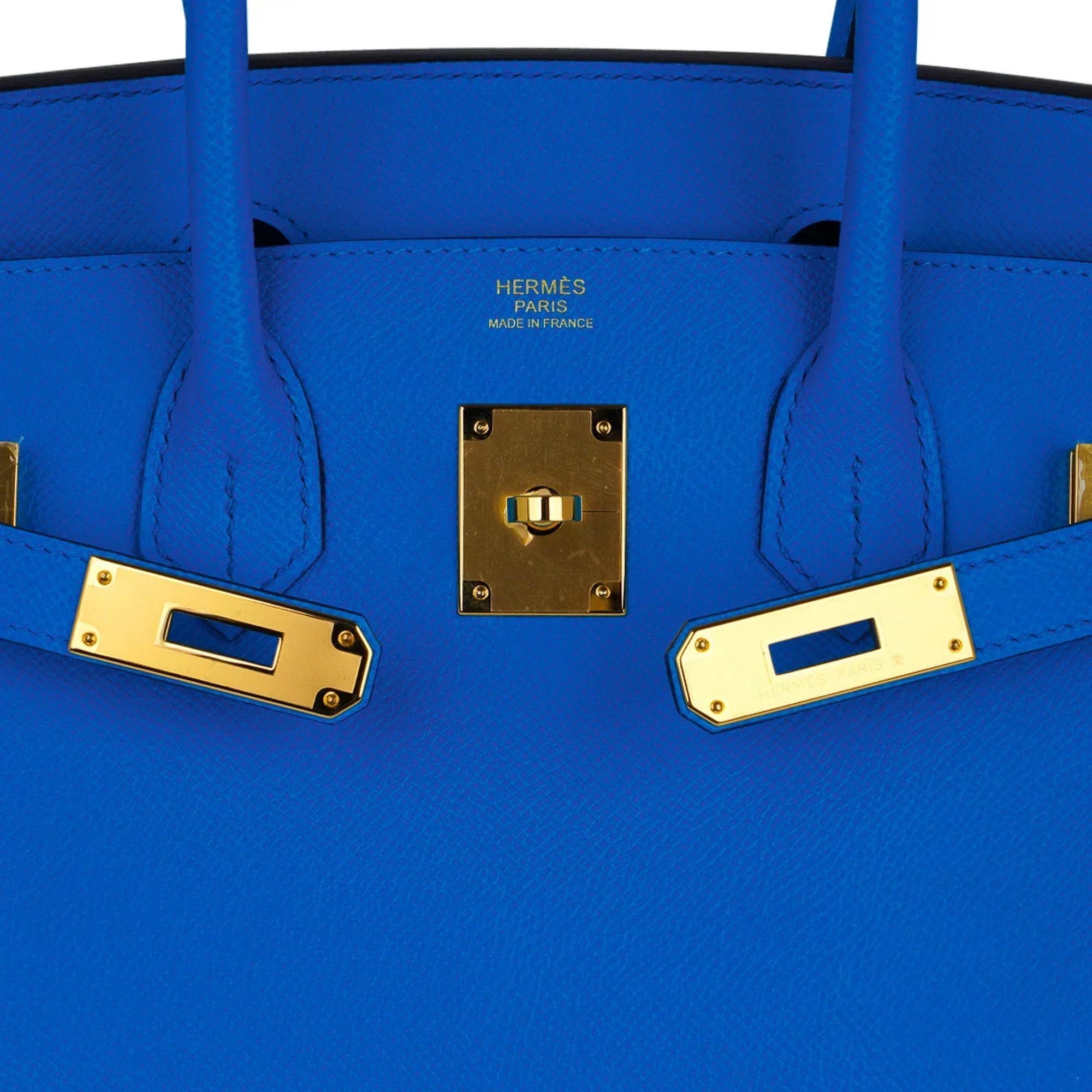 👜Birkin 30 Bag Bleu Frida Epsom Gold Hardware New w/ Box