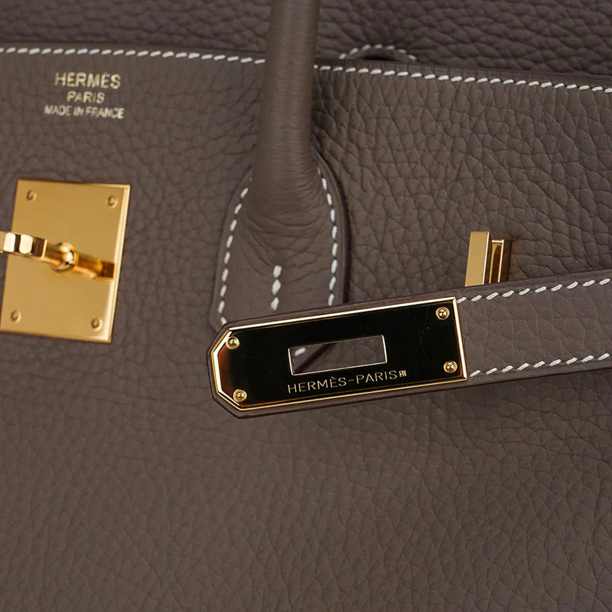 👜Birkin 35 Bag Etoupe Gold Hardware Togo Leather