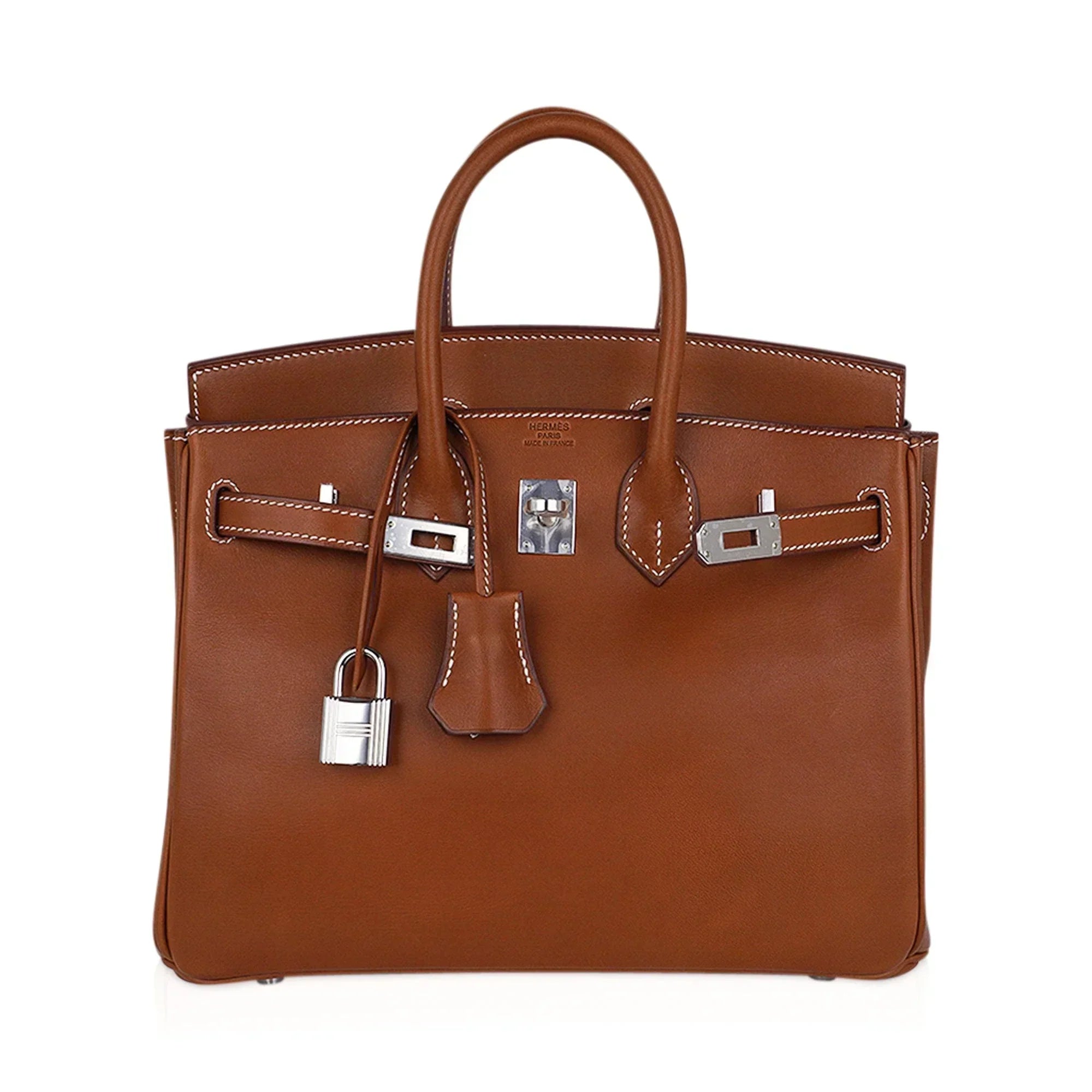 👜Limited Edition Birkin 25 Fauve Barenia Leather Bag Palladium Hardware