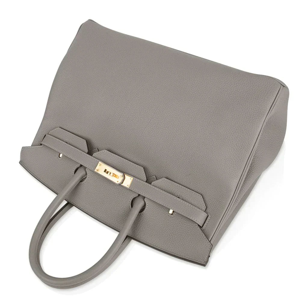 👜Birkin 35 Bag Gris Asphalte Togo Gold Hardware
