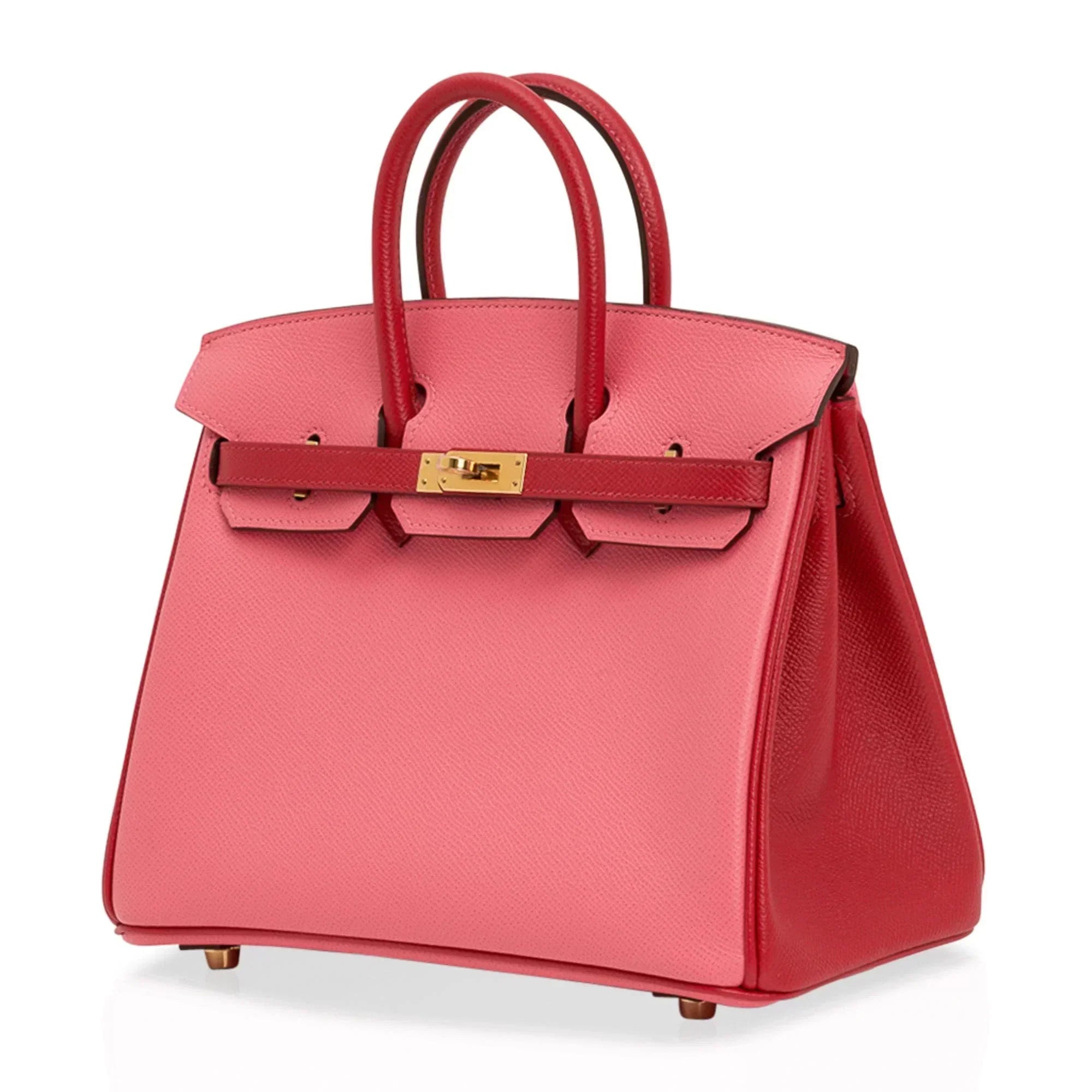 👜Birkin 25 HSS Bag Rose Azalee Rouge Casaque Epsom Gold Hardware