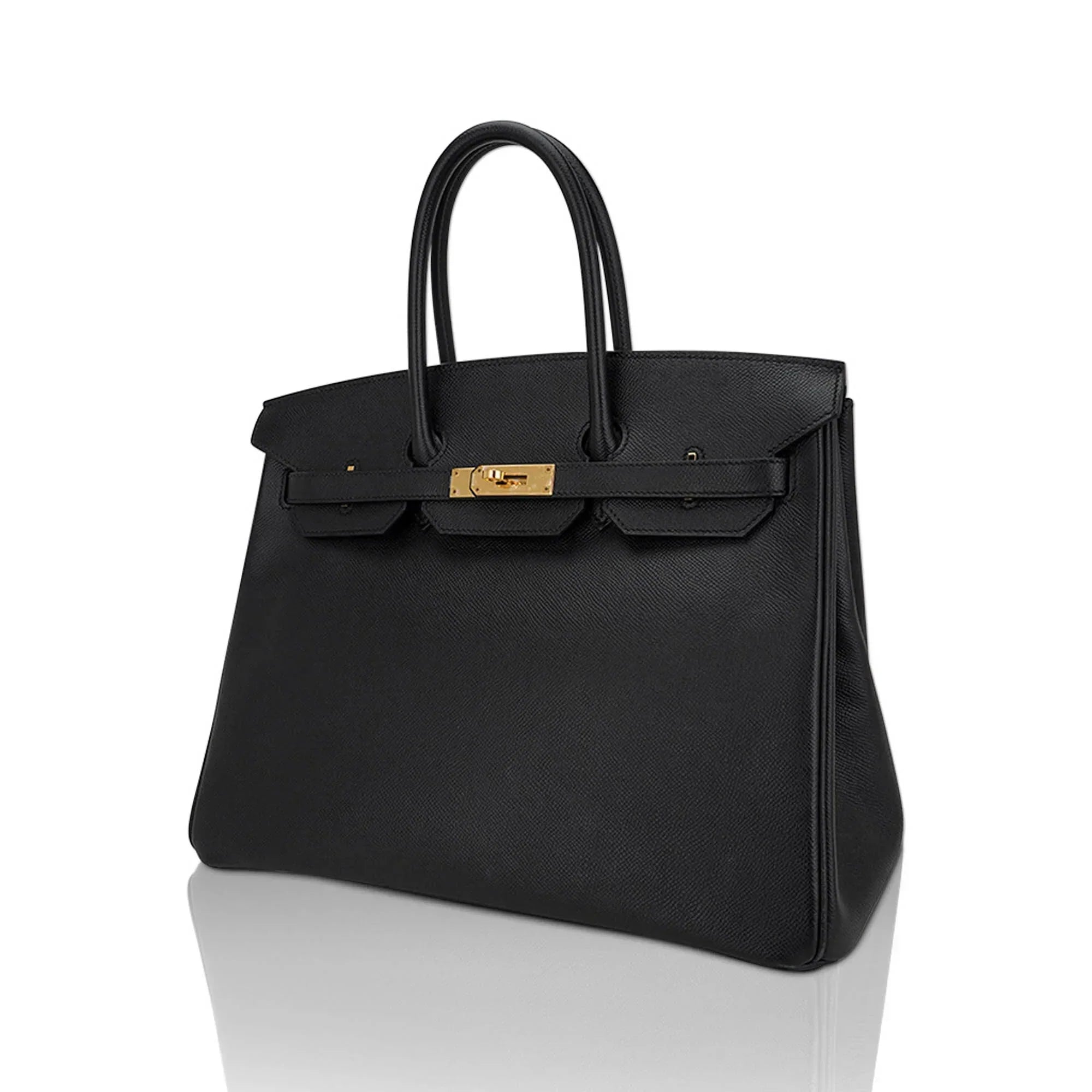 👜Birkin 35 Bag Black Epsom Leather with Gold Hardware