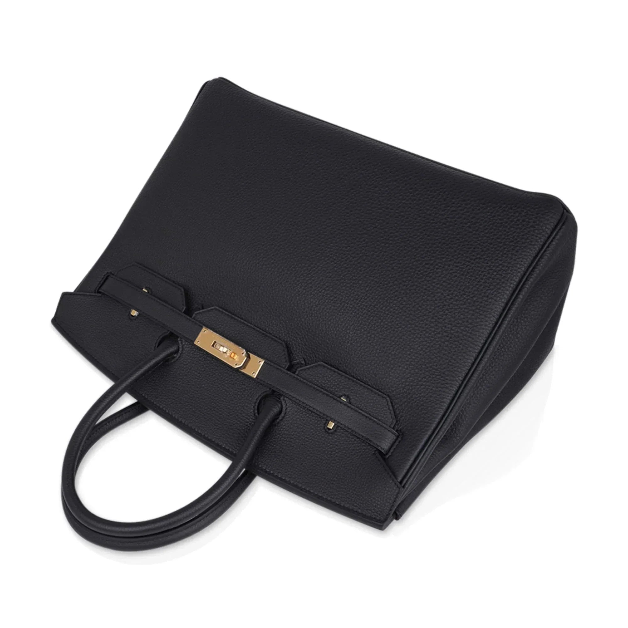 👜Limited Edition Birkin 35 Bag Plomb (Off Black) Togo Leather with Gold Hardware