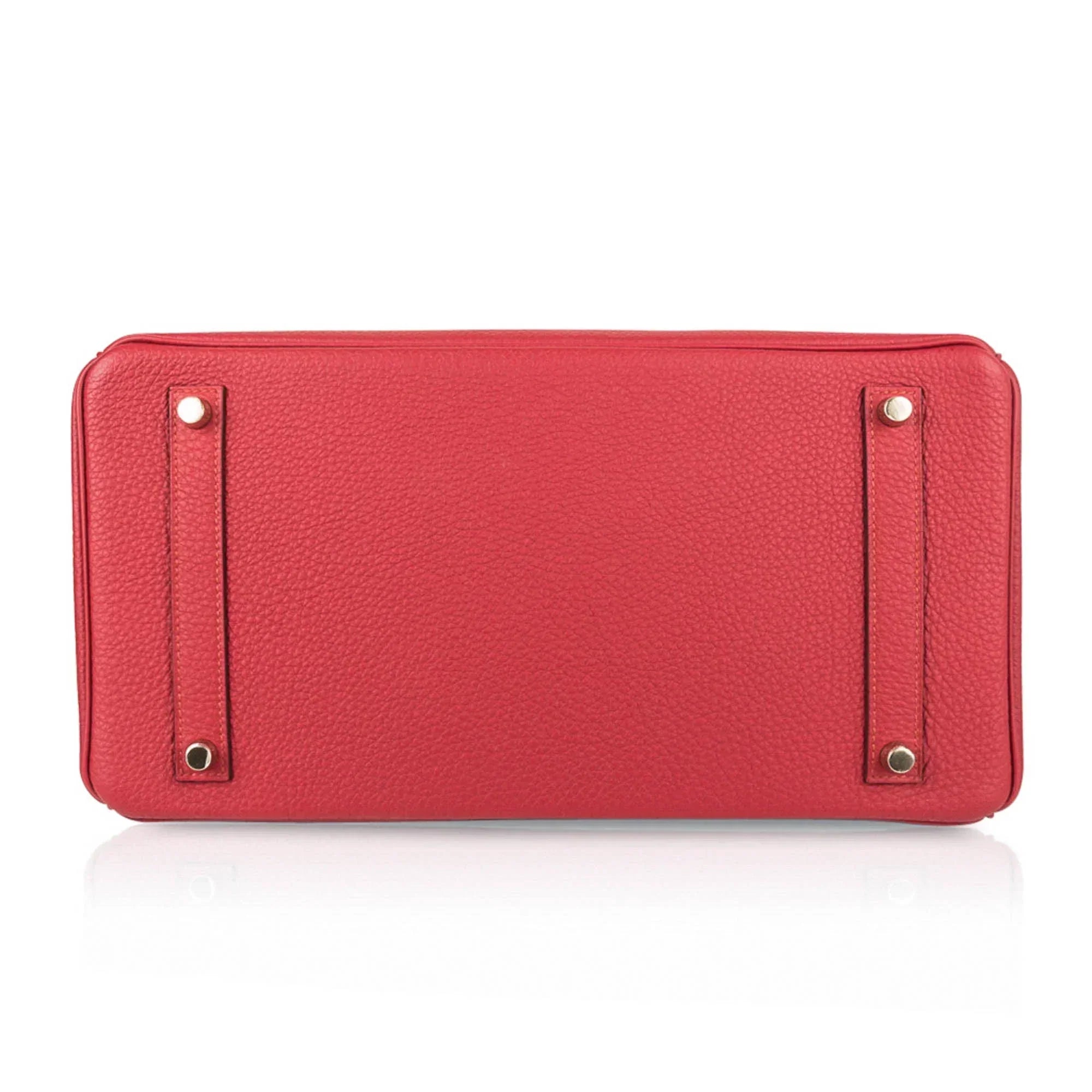 👜Birkin 35 Bag Vermillion Togo Leather with Gold Hardware