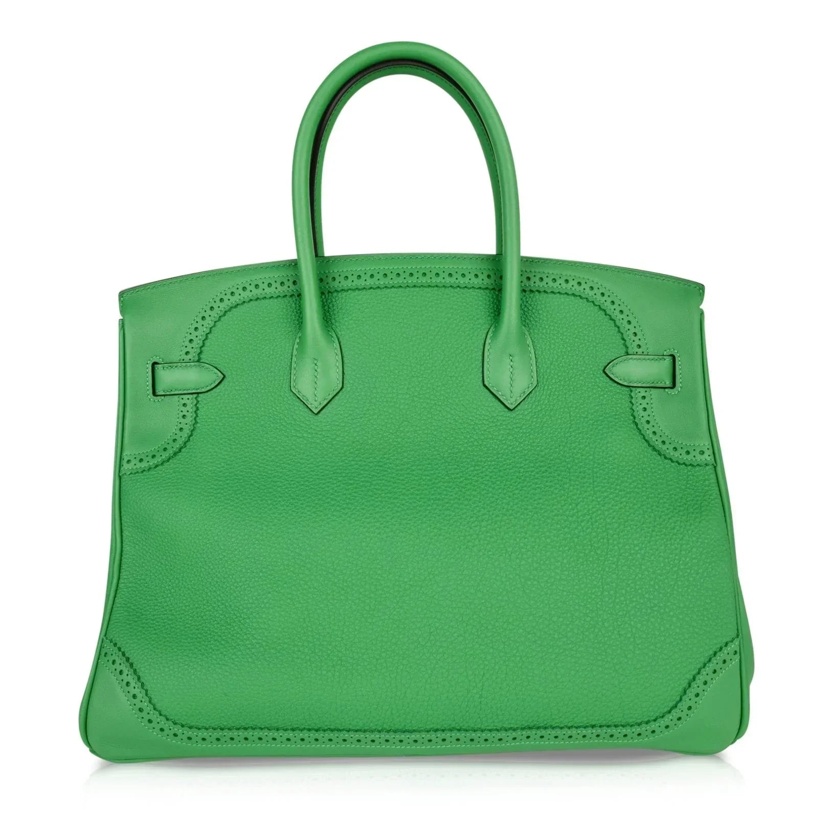 👜Birkin 35 Bag Ghillies Limited Edition Bamboo Palladium Hardware