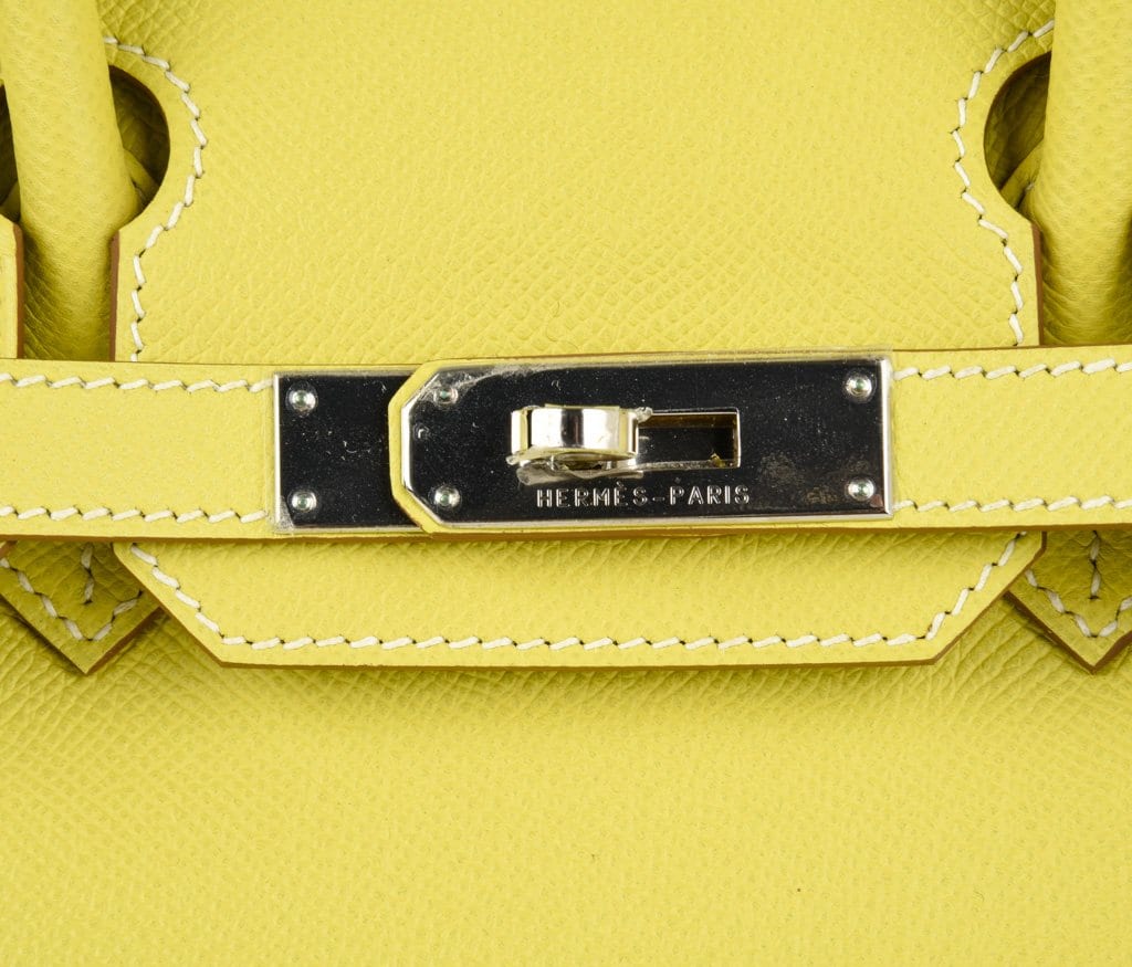 👜Birkin 30 Bag Rare Lime Candy Limited Edition Gris Perle Interior Palladium