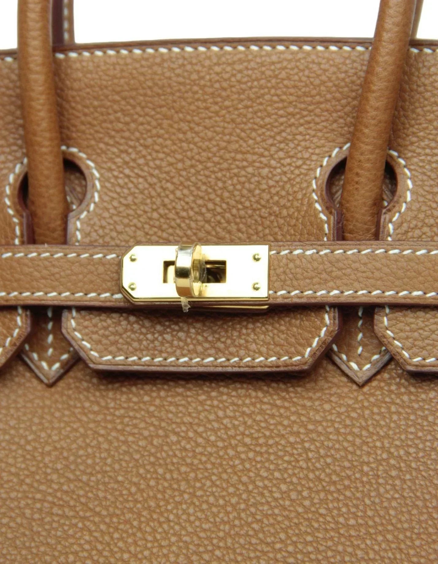 👜Birkin Gold Tan Togo Leather 25cm Togo calfskin leather Gold accessories