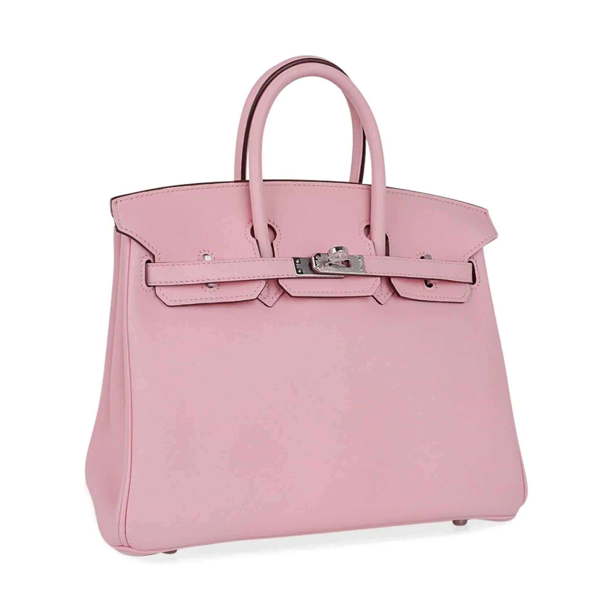 👜Birkin 25 Bag Rose Sakura Palladium Hardware Rare