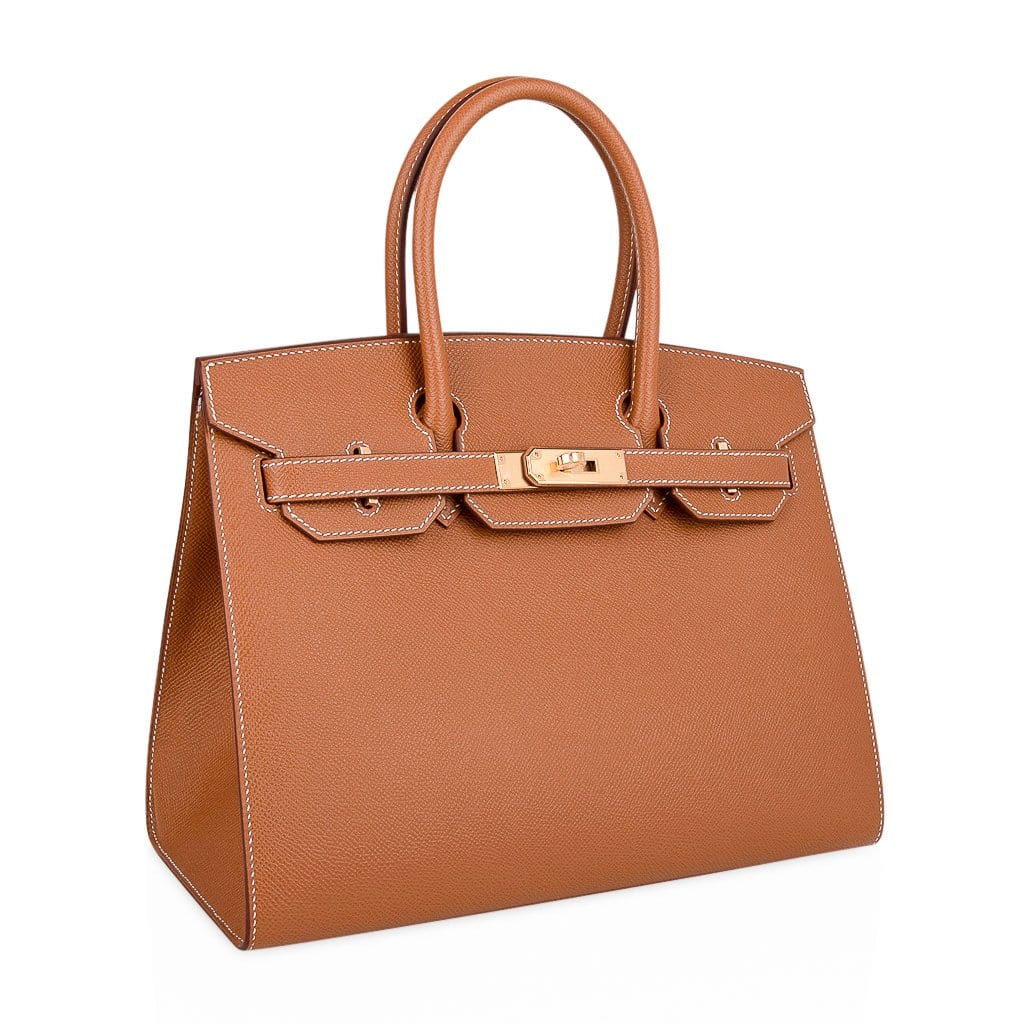 👜Birkin 30 Sellier Bag Gold Veau Graine Monsieur Laiton Limited Edition