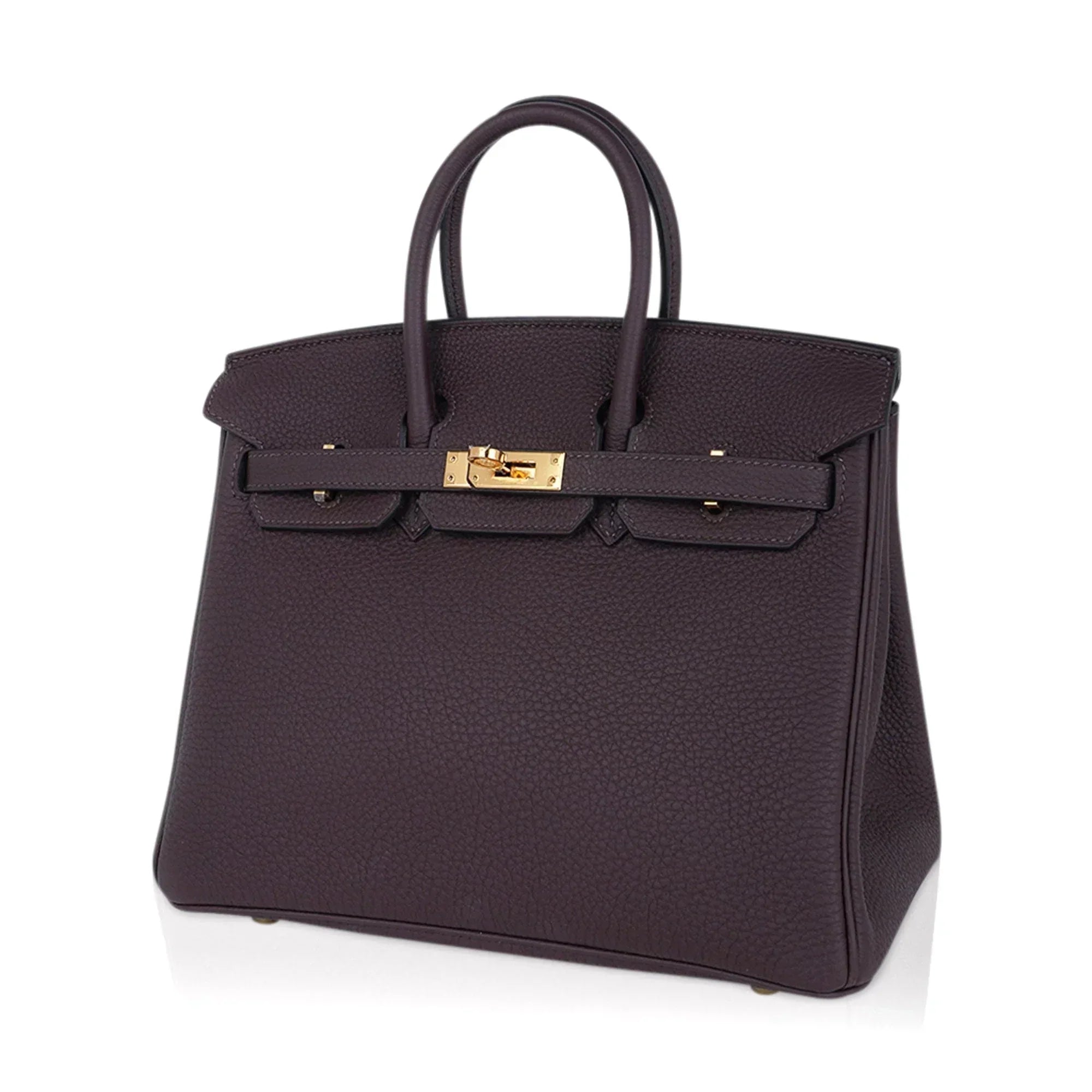 👜Birkin 25 Bag Chocolat Gold Hardware Togo Leather
