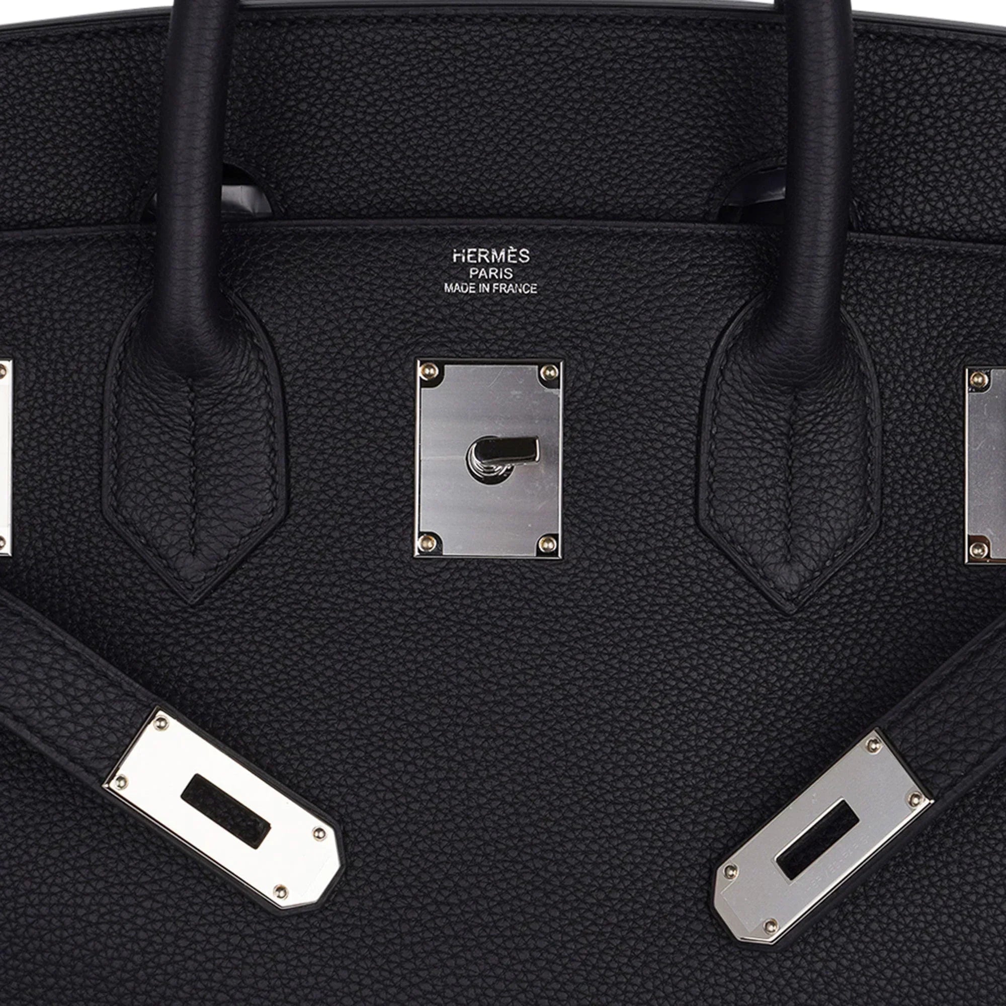 👜Limited Edition HAC Western Birkin 40 Bag Runway Embroidered Black Togo Leather with Palladium Hardware