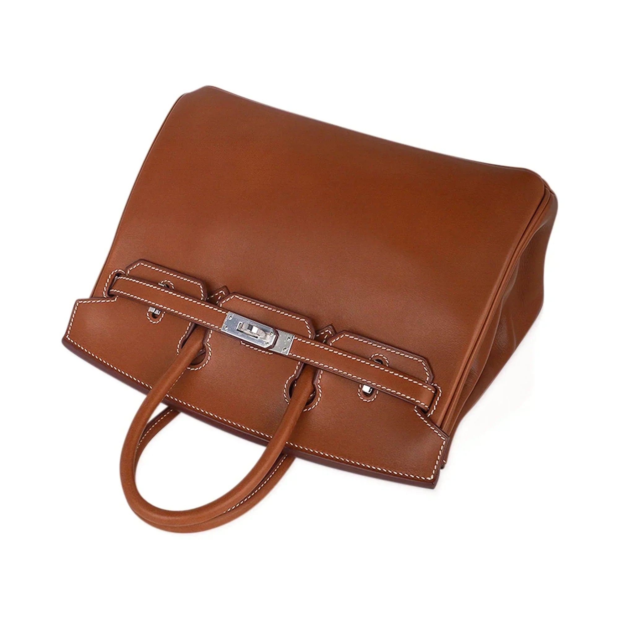 👜Limited Edition Birkin 25 Fauve Barenia Leather Bag Palladium Hardware