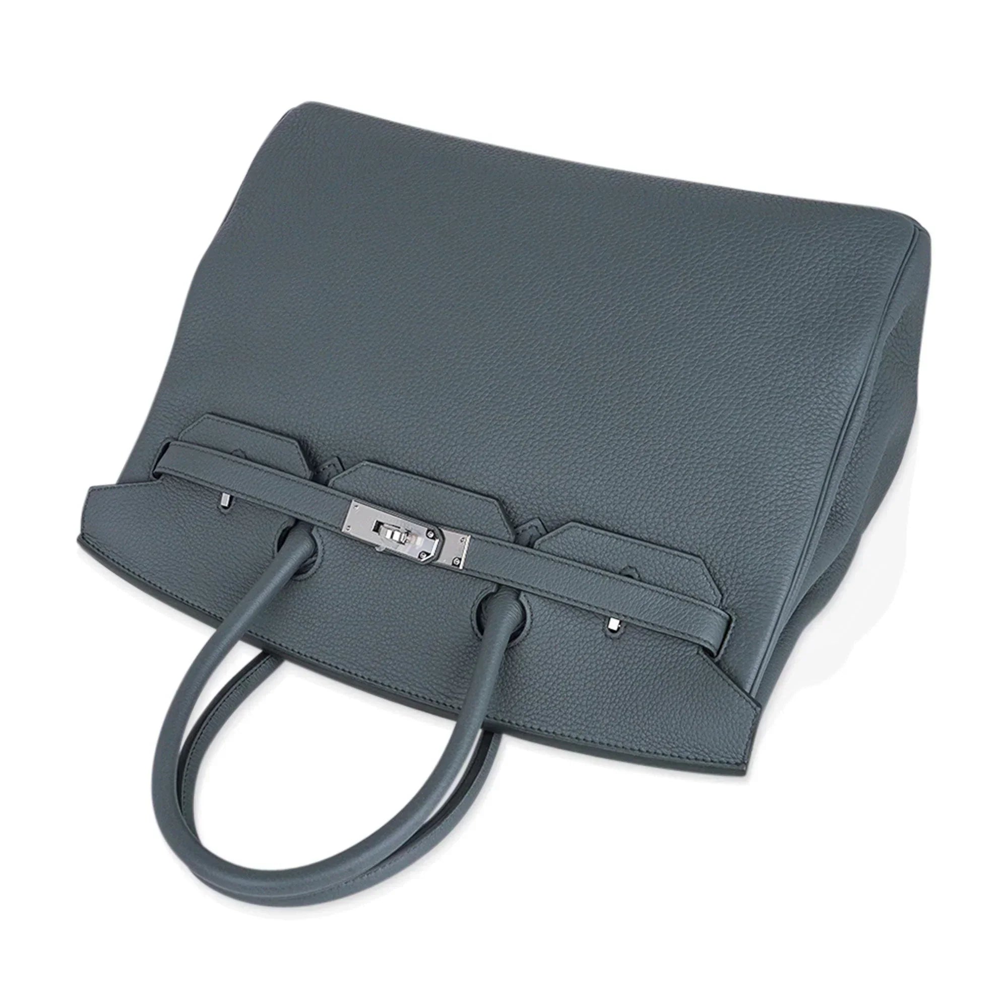 👜Birkin 35 Bag Vert Amande Togo Leather with Palladium Hardware