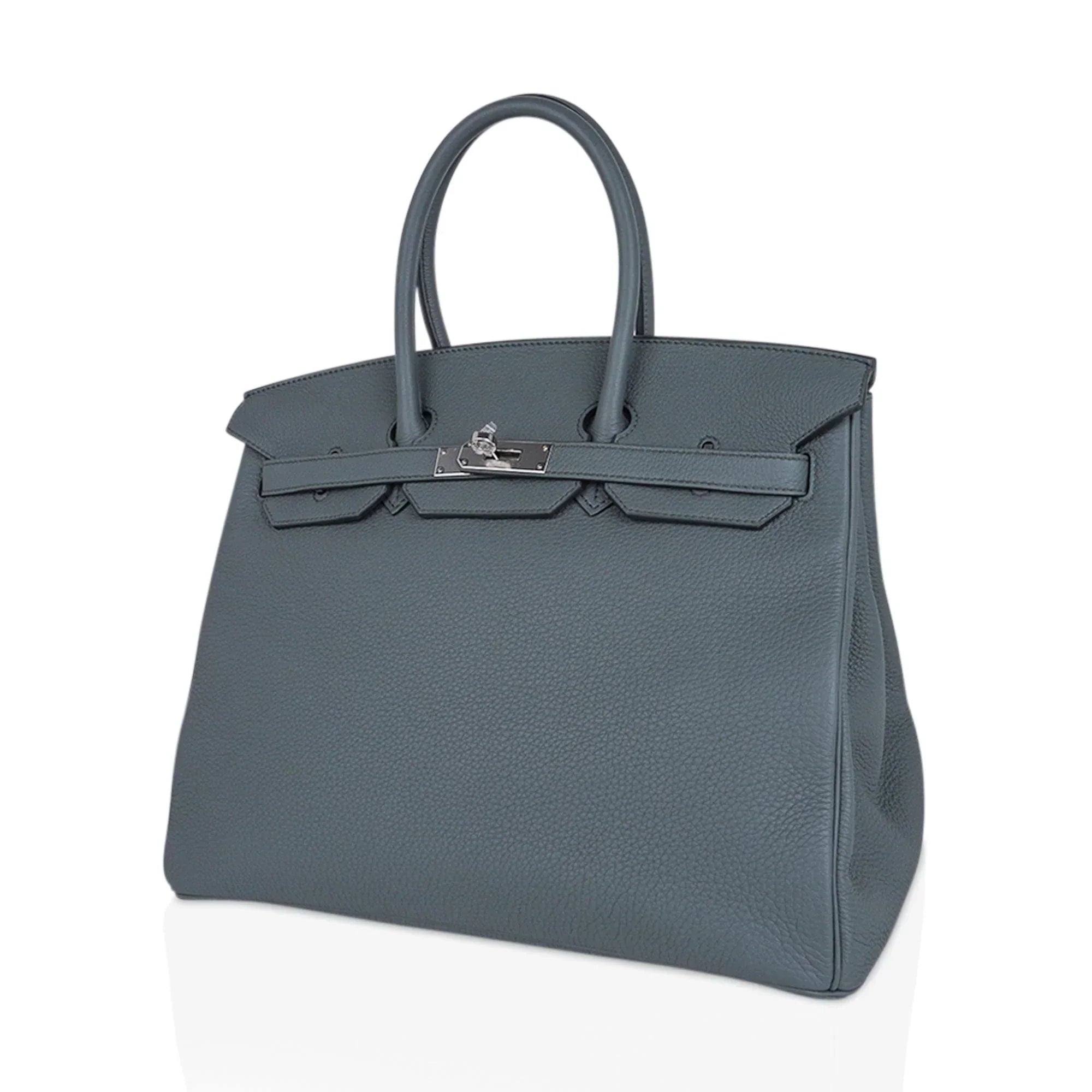 👜Birkin 35 Bag Vert Amande Togo Leather with Palladium Hardware