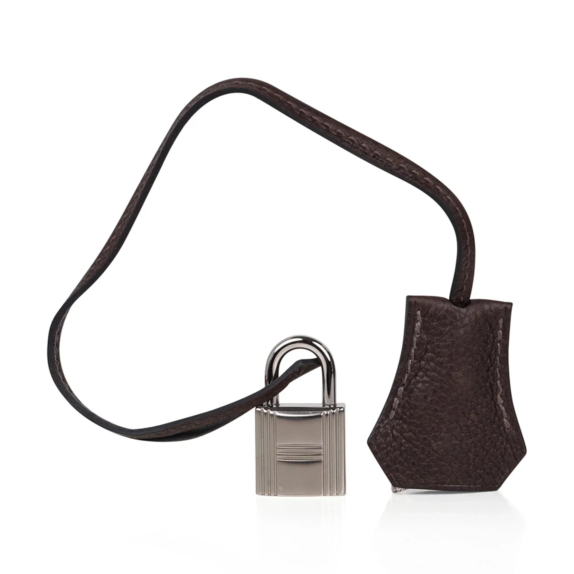 👜Birkin 35 Bag Ebene Barenia Faubourg Leather with Palladium Hardware