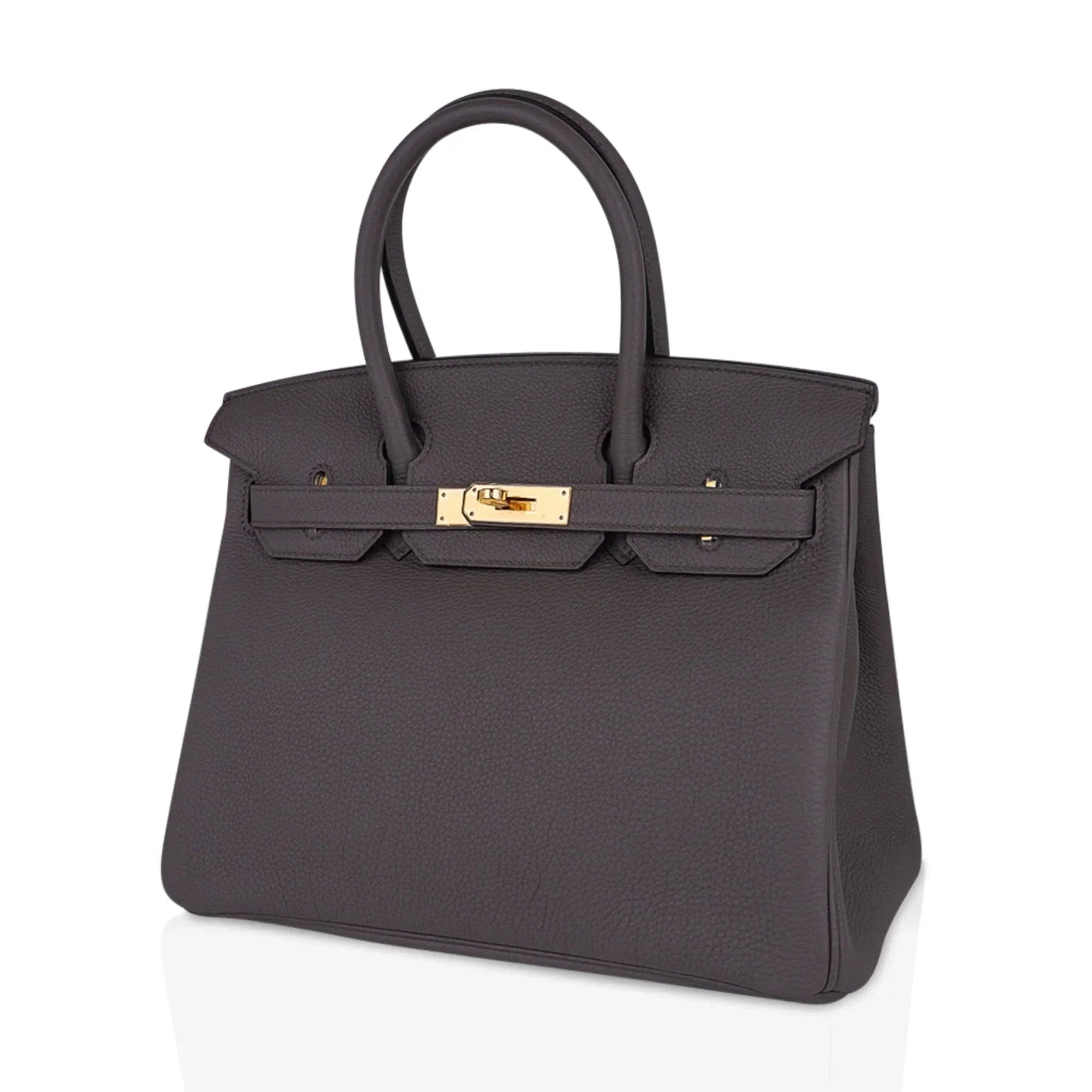 👜Birkin 30 Bag Etain Gray Coveted Gold Hardware Togo