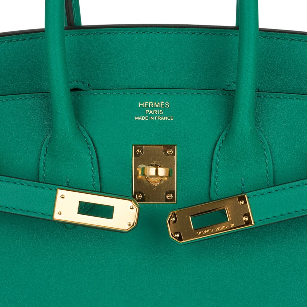 👜Birkin 25 Bag Vert Vertigo Swift Gold Hardware