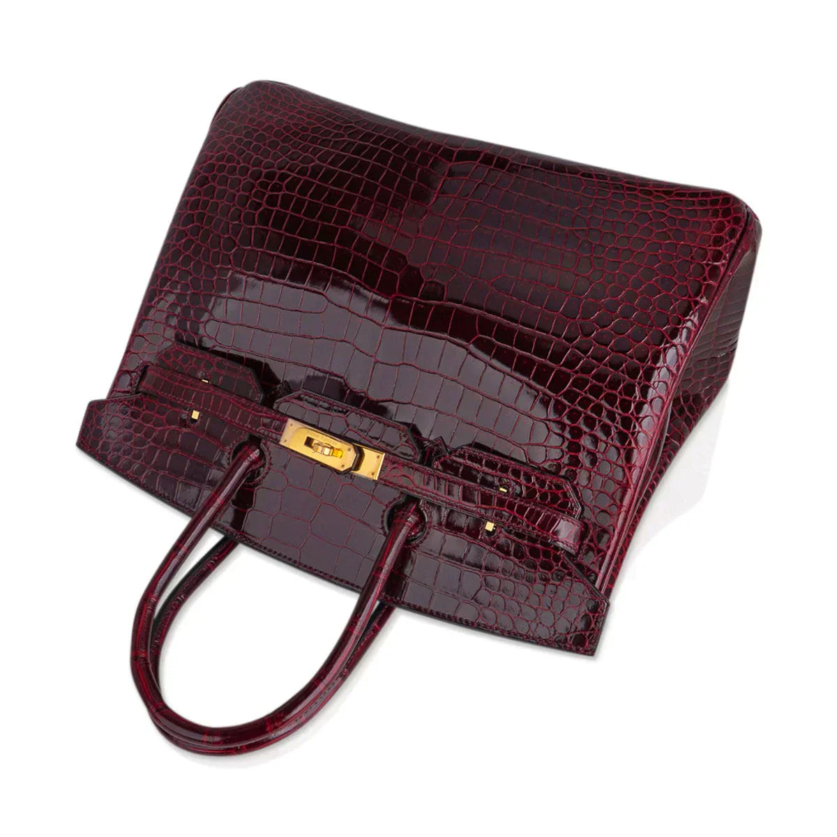 👜Special Order HSS Birkin 35 Bag Bordeaux Porosus Crocodile with Gold Hardware