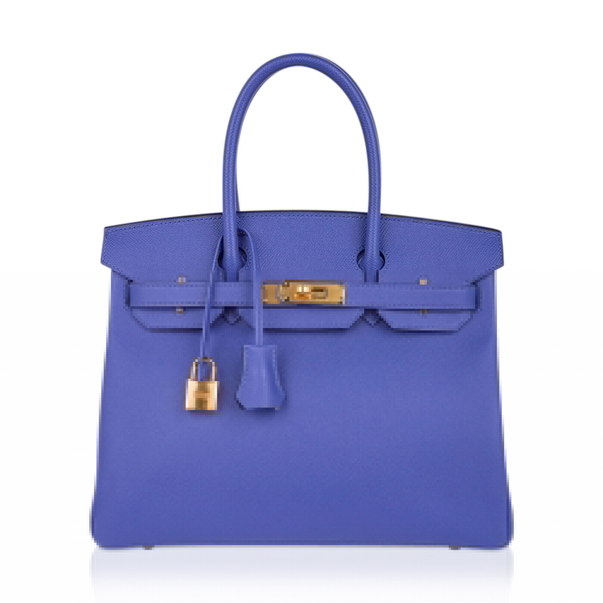 👜Birkin 30 Bag Blue Brighton Epsom Leather with Gold Hardware
