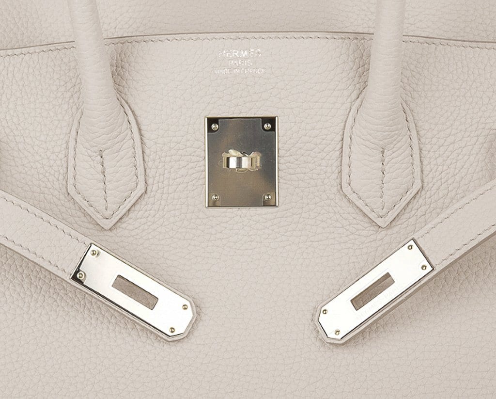 👜Birkin 35 Bag Beton Clemence Palladium Hardware