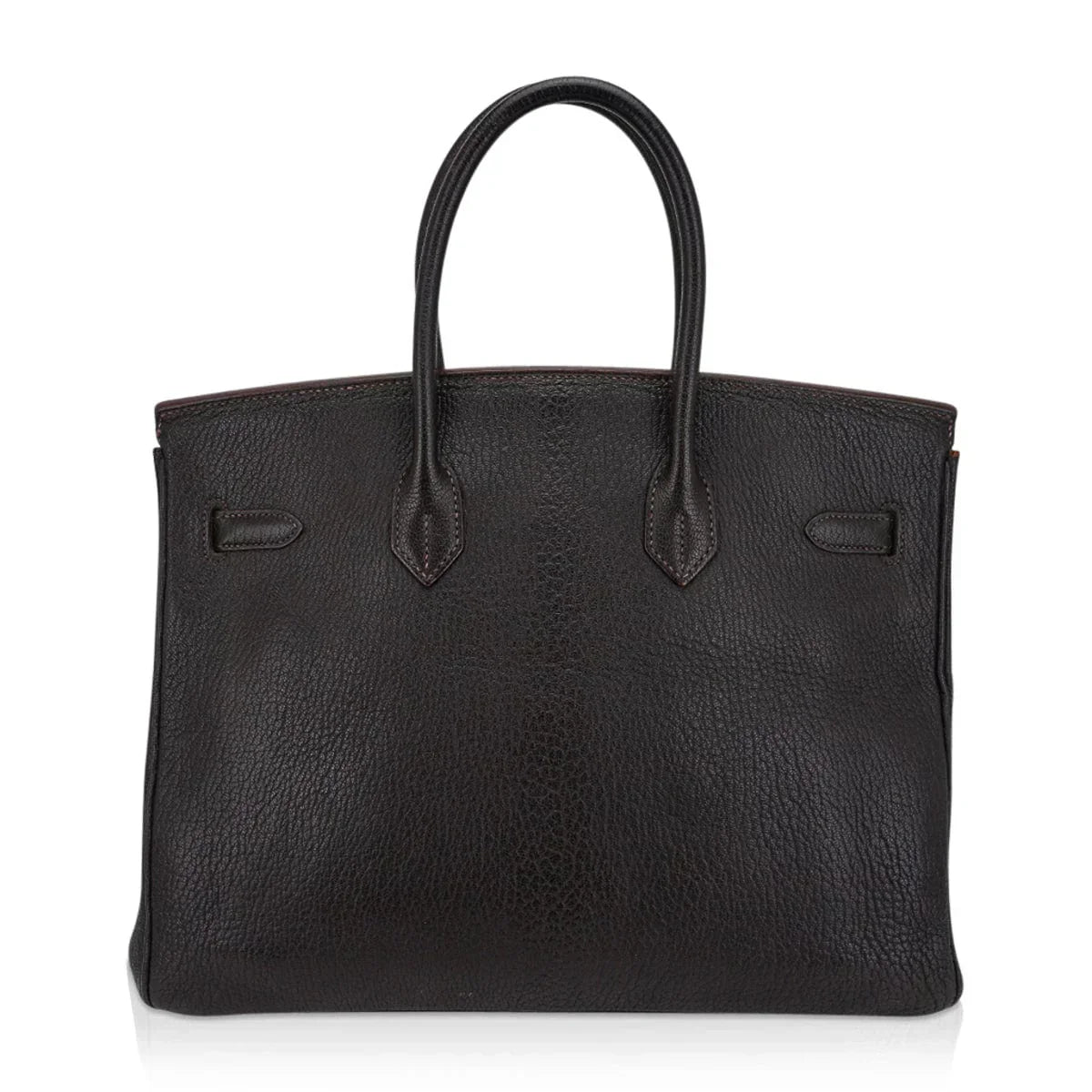 👜Birkin 35 Bag Cocoan Brown Chevre Leather with Palladium Hardware