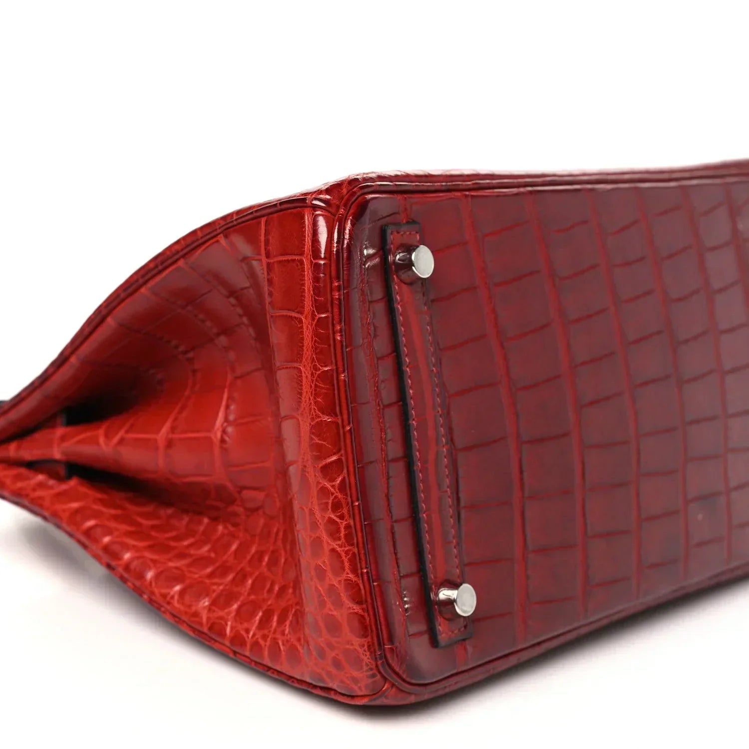 👜Birkin 30 Rouge Matte Alligator Gold Hardware