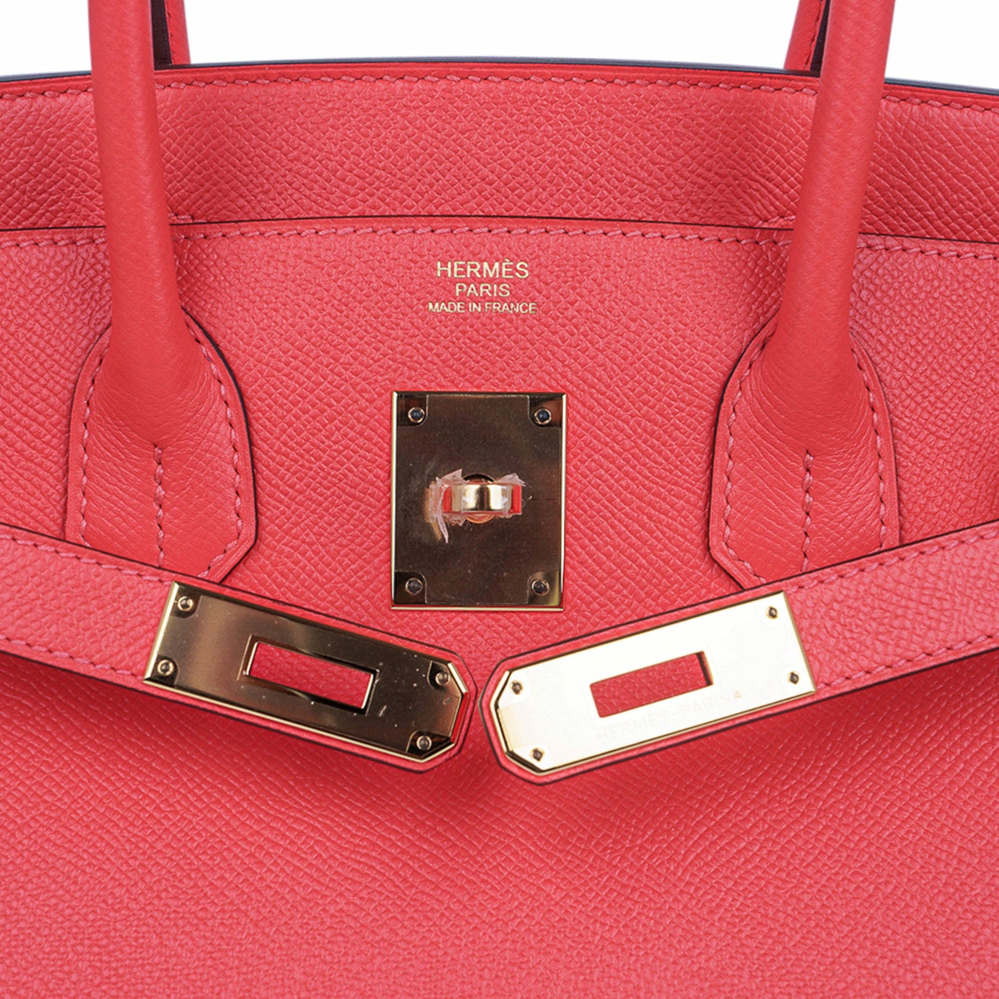 👜Birkin 30 Bag Rose Jaipur Epsom Leather with Gold Hardware