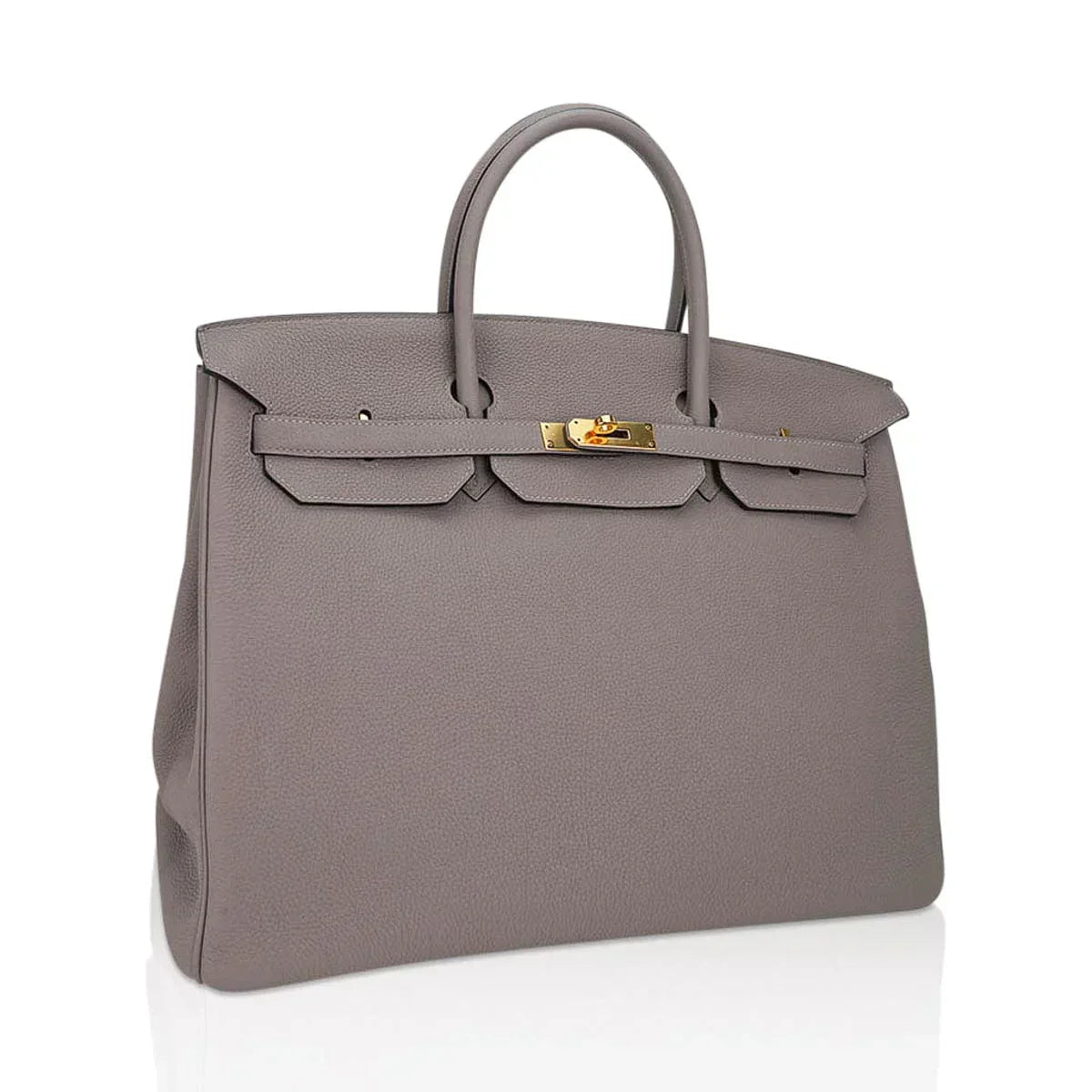 👜Birkin 40 Gris Asphalte Bag Gold Hardware Togo Leather