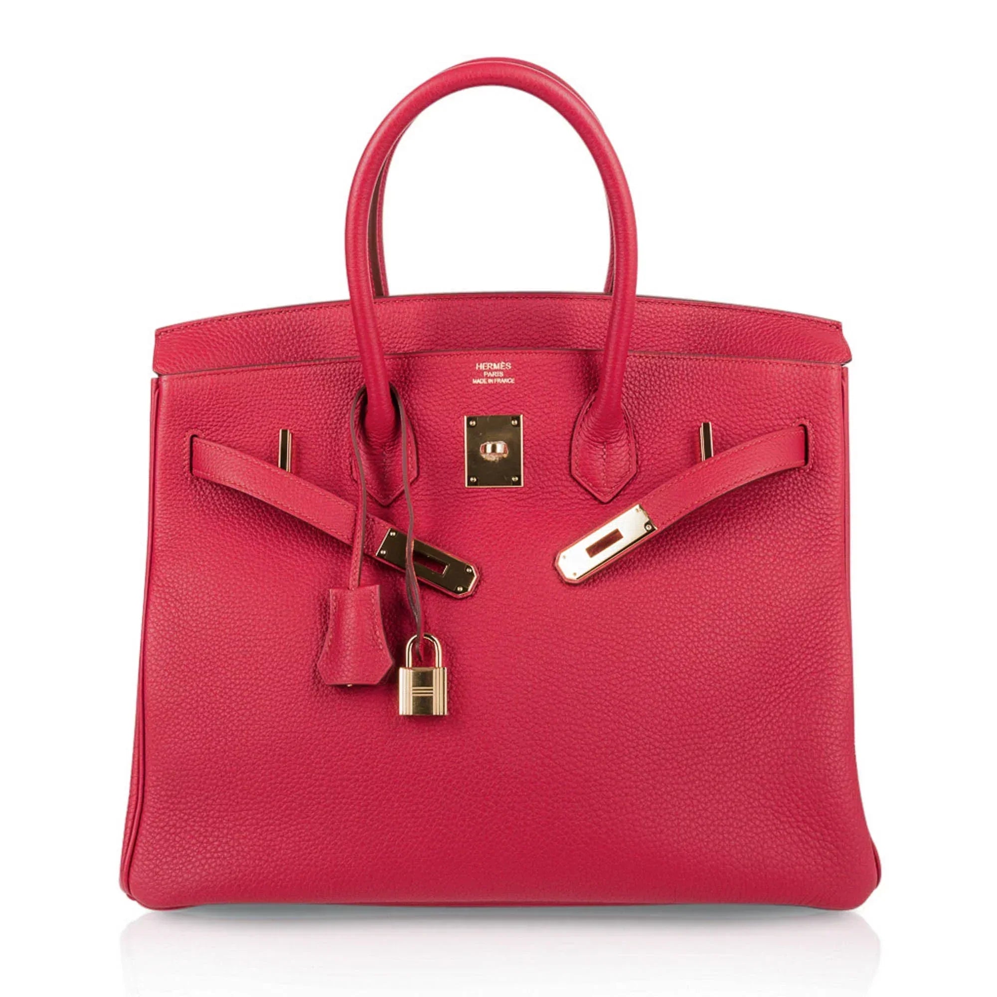 👜Birkin 35 Bag Vermillion Togo Leather with Gold Hardware