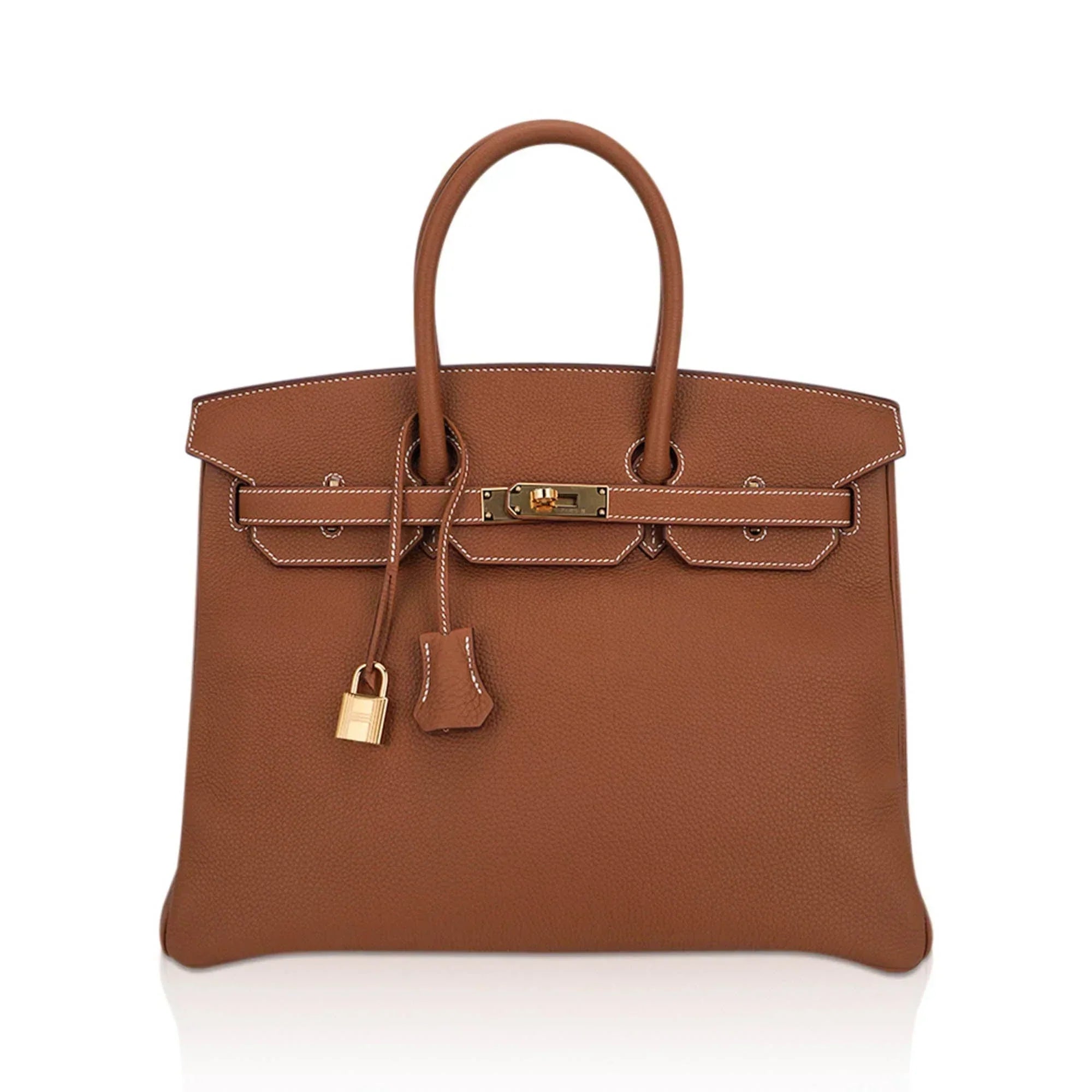 👜Birkin 35 Bag Gold Togo Leather with Gold Hardware
