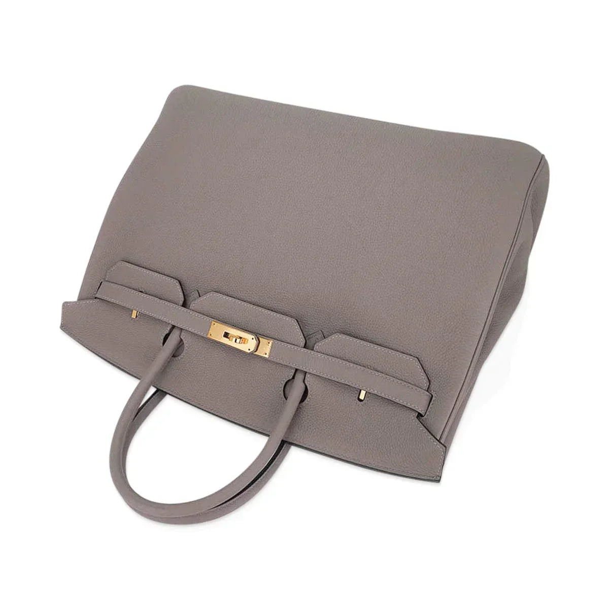 👜Birkin 40 Gris Asphalte Bag Gold Hardware Togo Leather