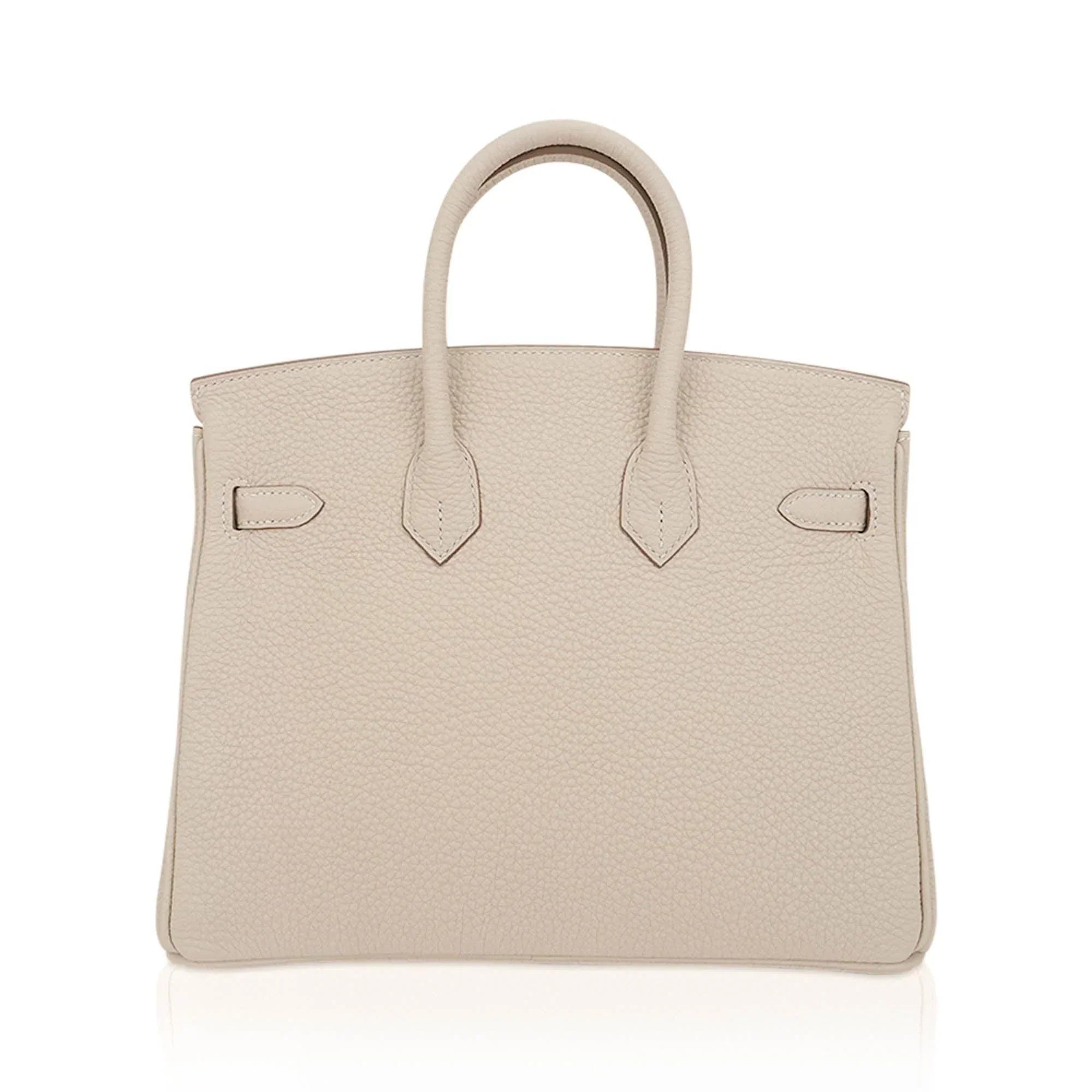 👜Birkin 25 Bag Craie Togo Leather with Rose Gold Hardware