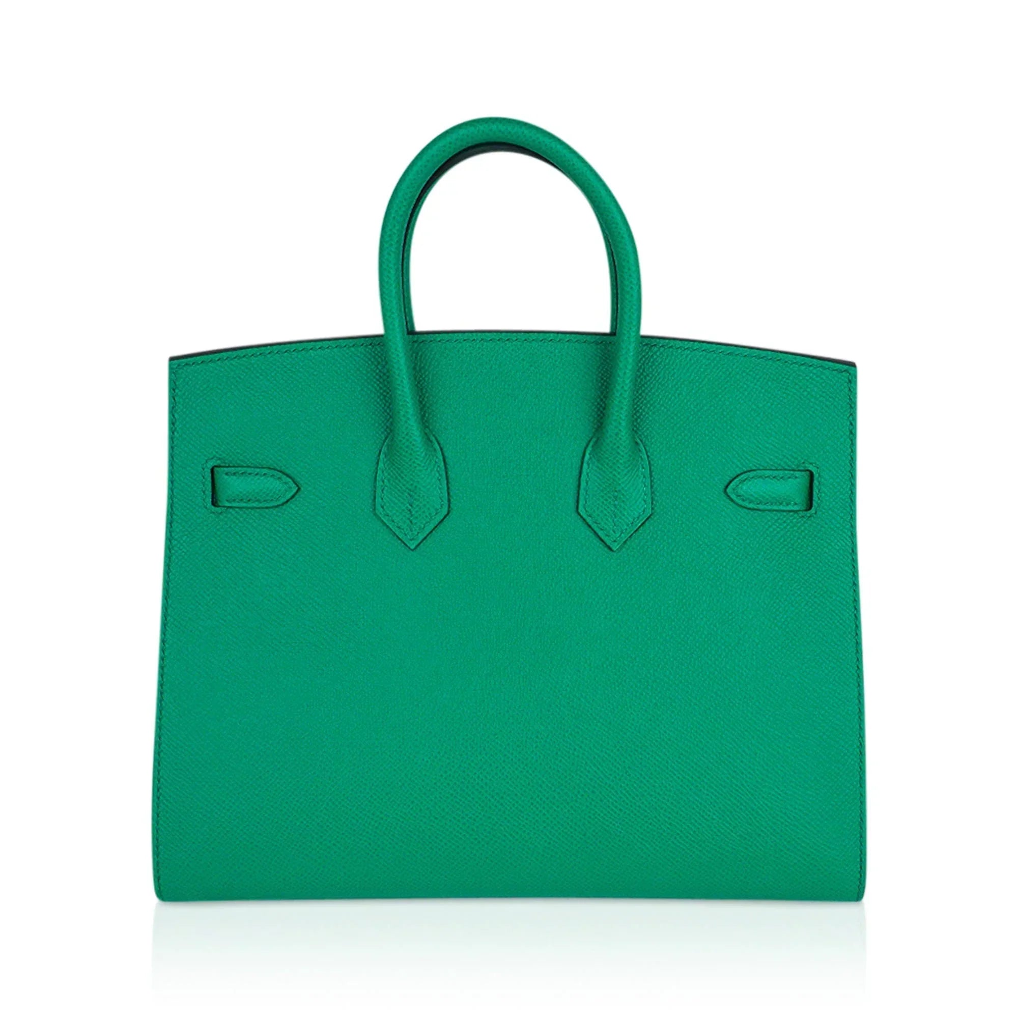 👜Birkin Sellier 25 Bag Vert Jade Epsom Leather with Gold Hardware