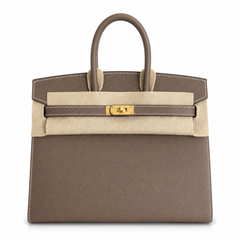 Birkin 25 Sellier 18 Etoupe Epsom Gold Hardware