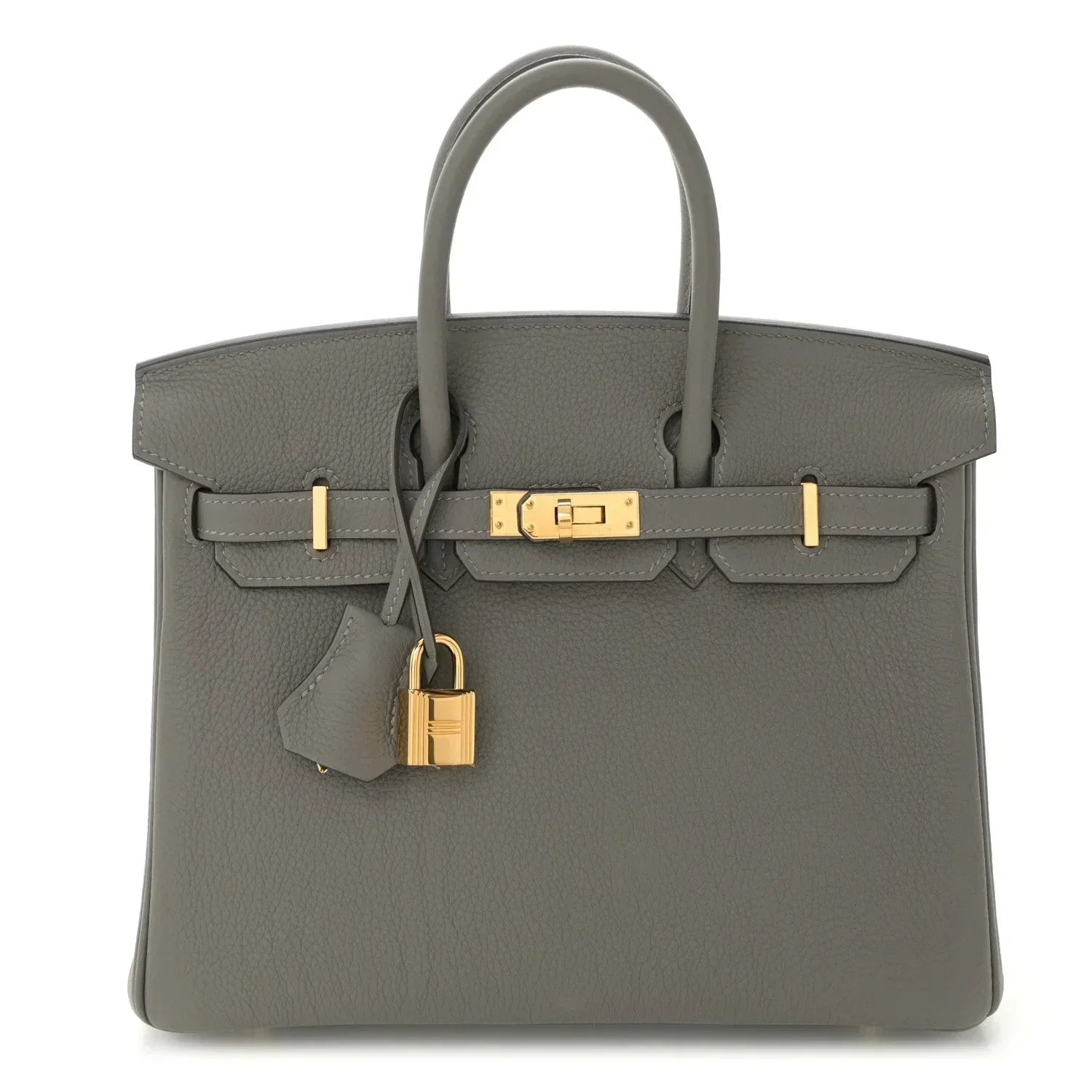 👜Birkin 25 Gris Meyer crafted from incredibly soft Togo calfskin leather
