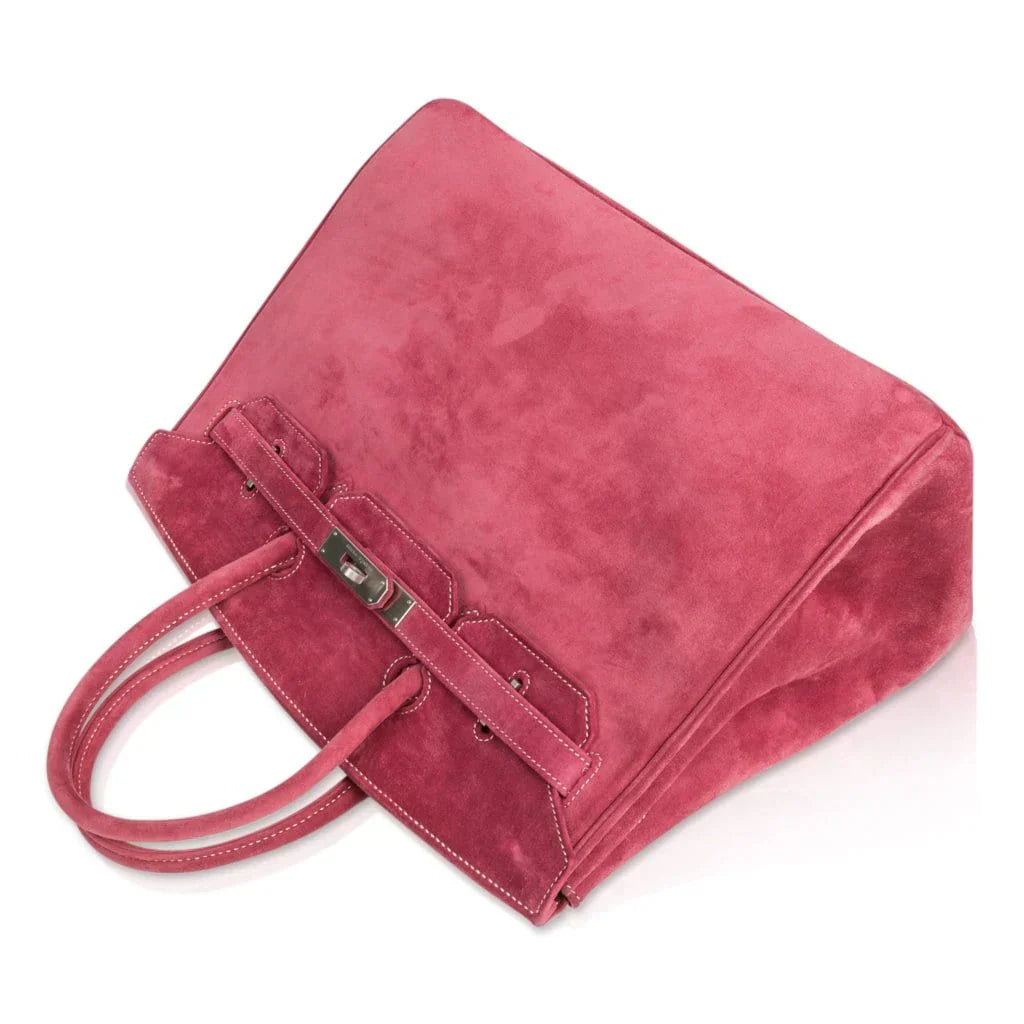 👜Birkin 35 Bag Fuchsia Pink Doblis Palladium Rare