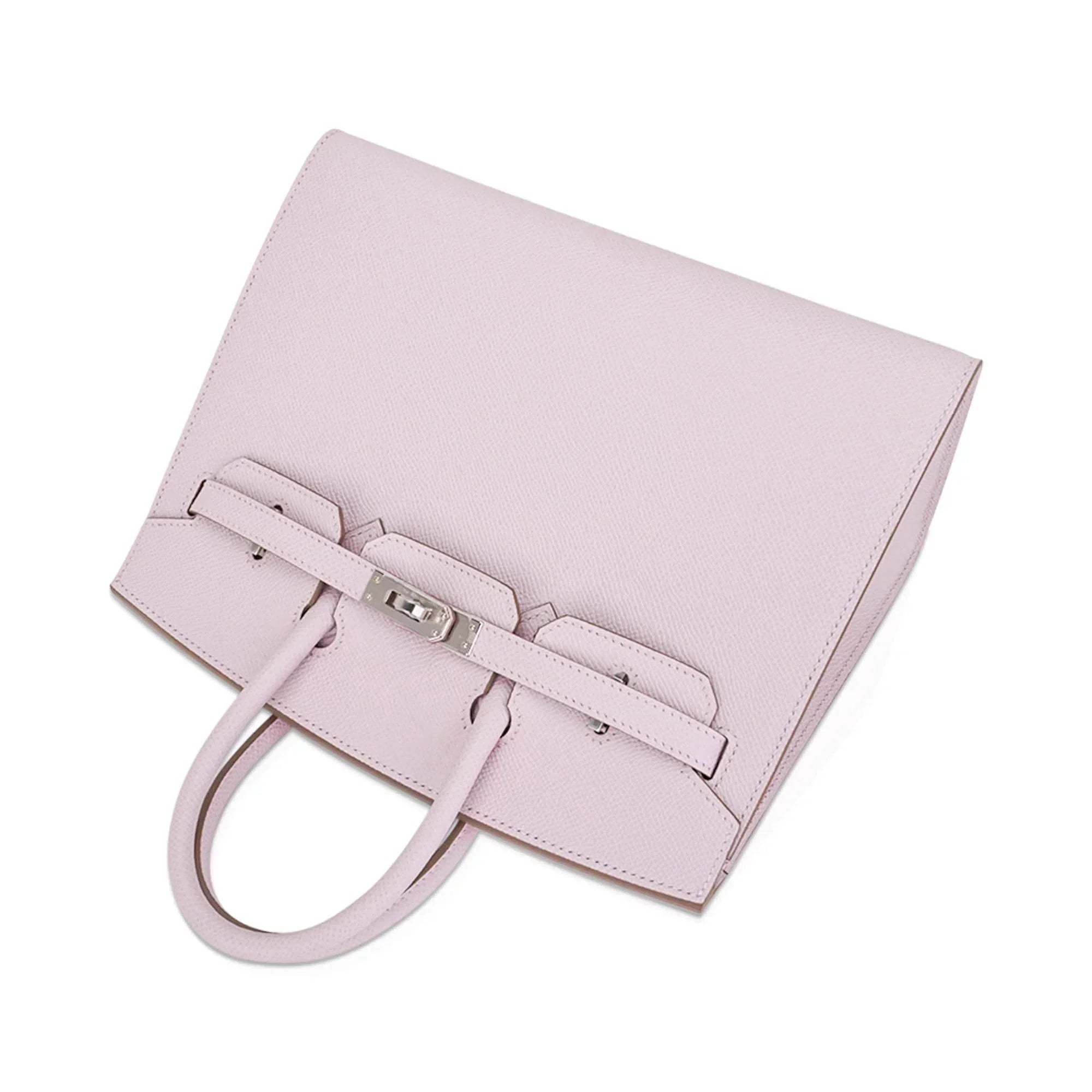 👜Birkin 25 Bag Sellier Mauve Pale Epsom Leather with Palladium Hardware
