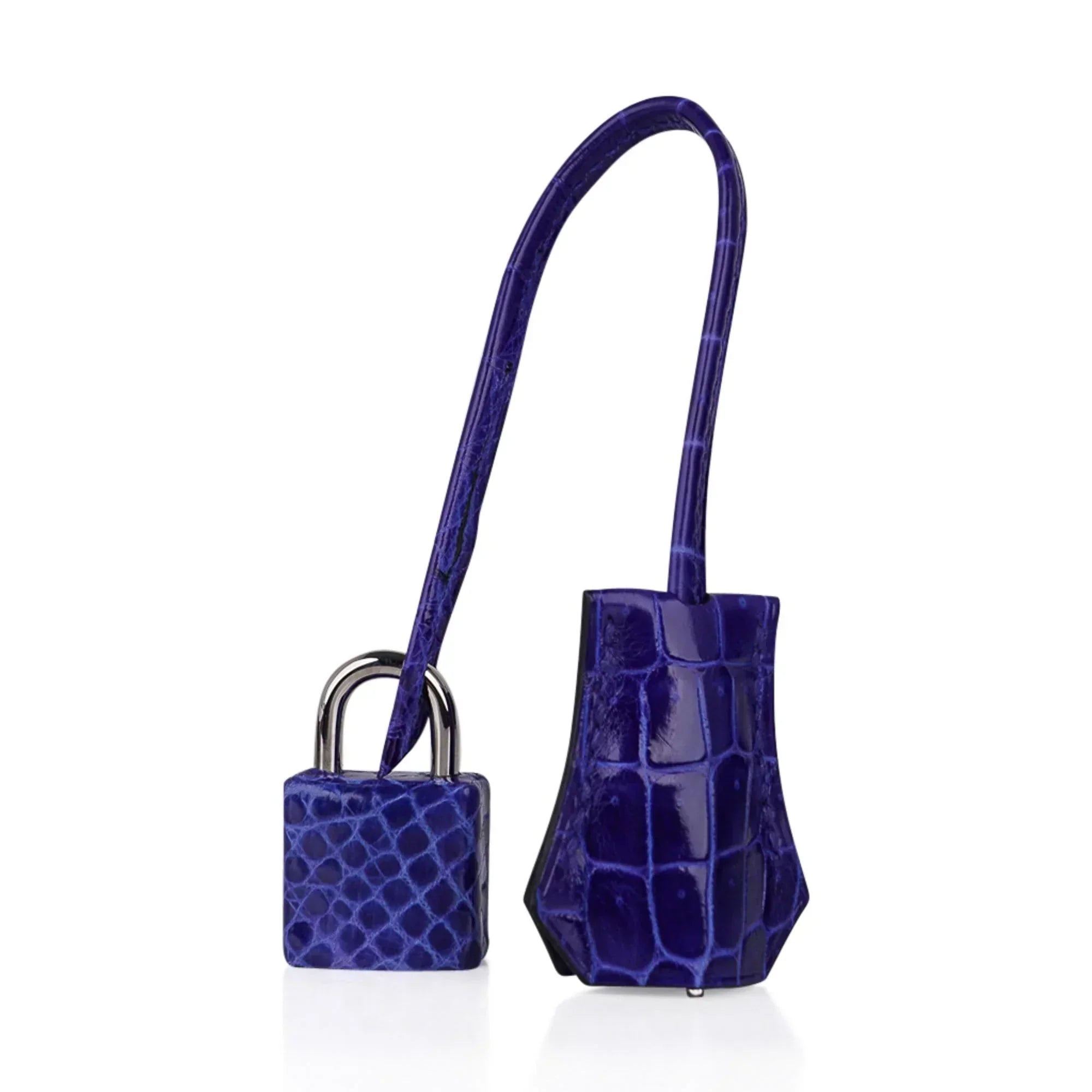 👜Birkin 25 Bag Blue Electric Crocodile Vivid Jewel Palladium Hardware