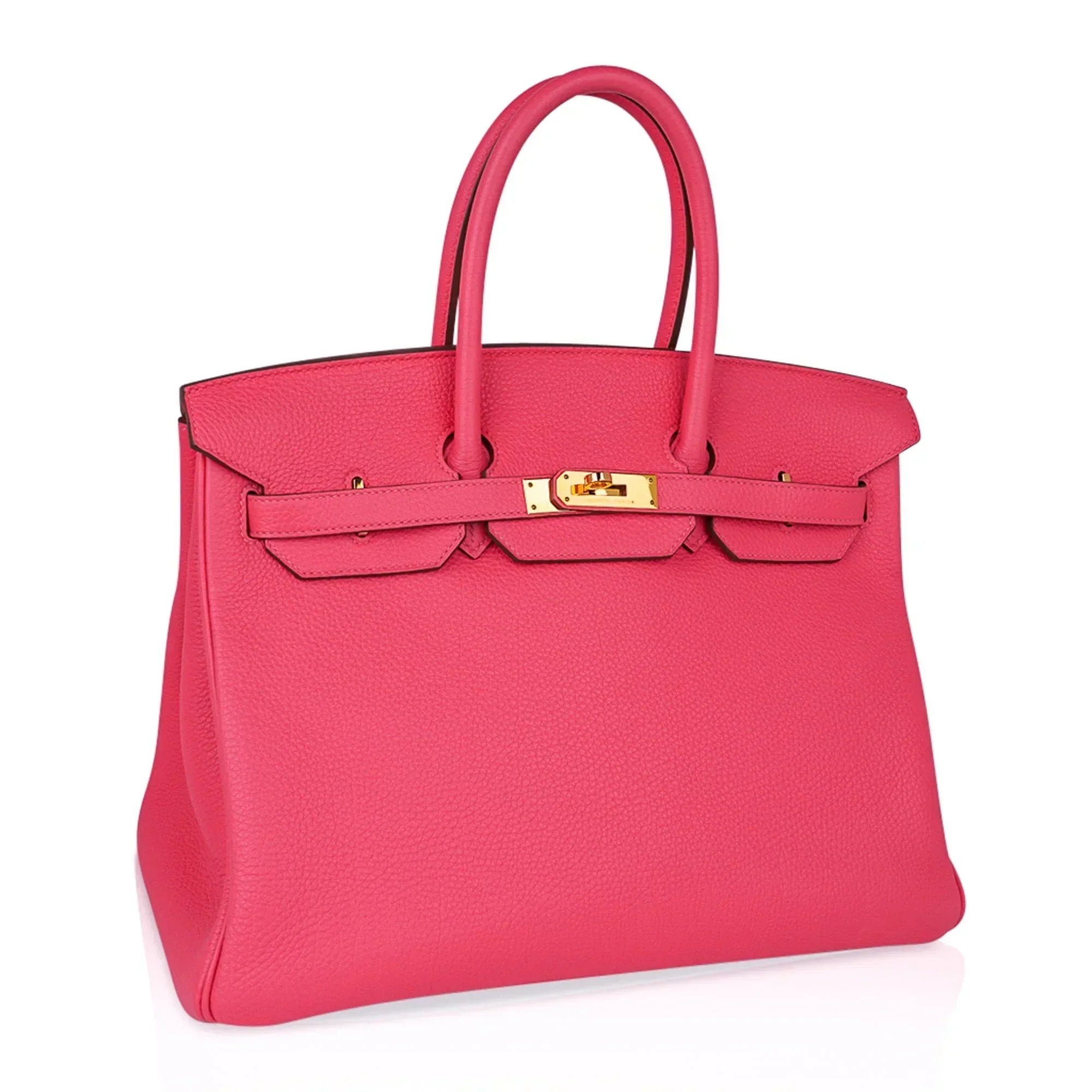 👜Birkin 35 Bag Rose Lipstick Pink Togo Gold Hardware