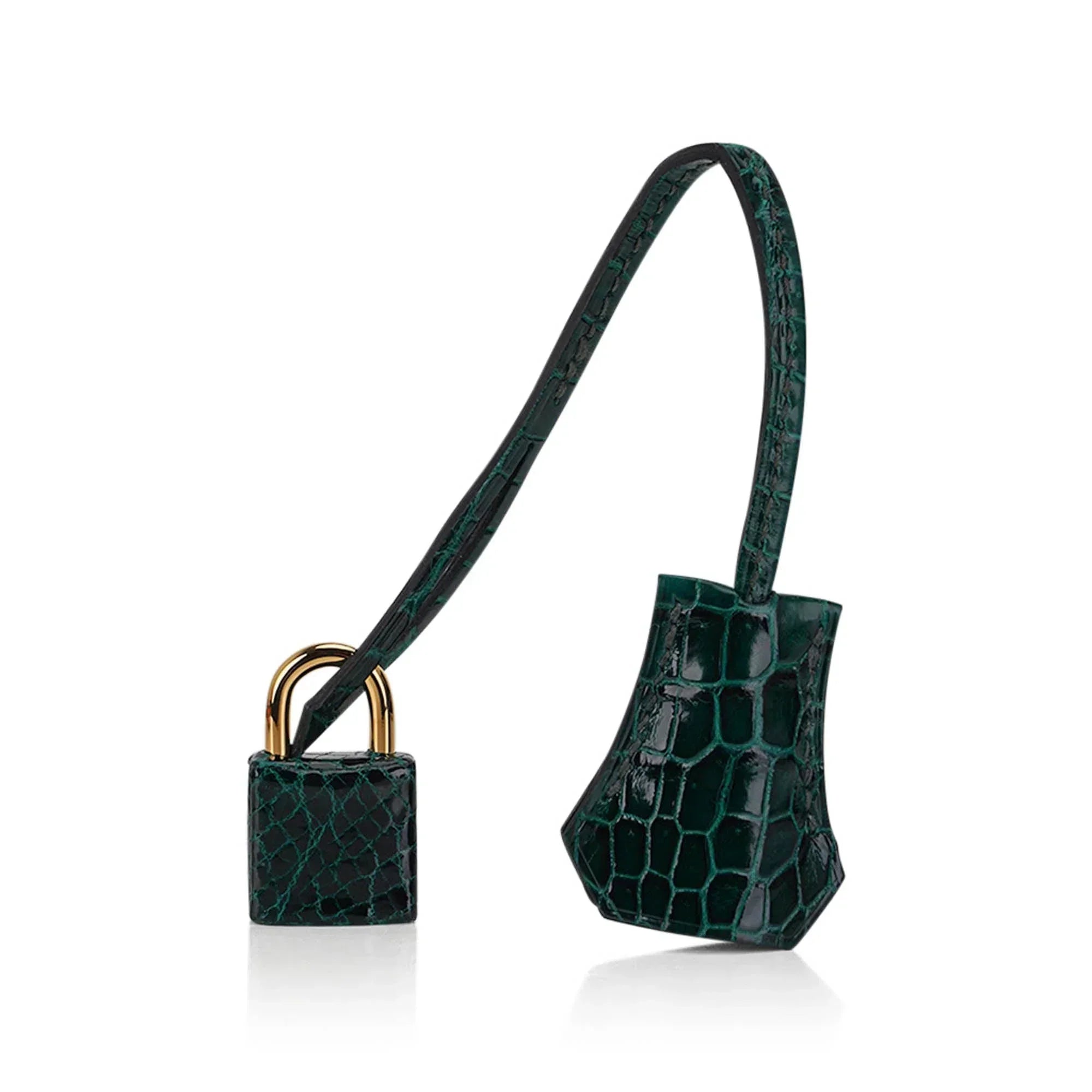 👜Birkin 25 Bag Sellier Vert Fonce Porosus Crocodile Bag with Gold Hardware