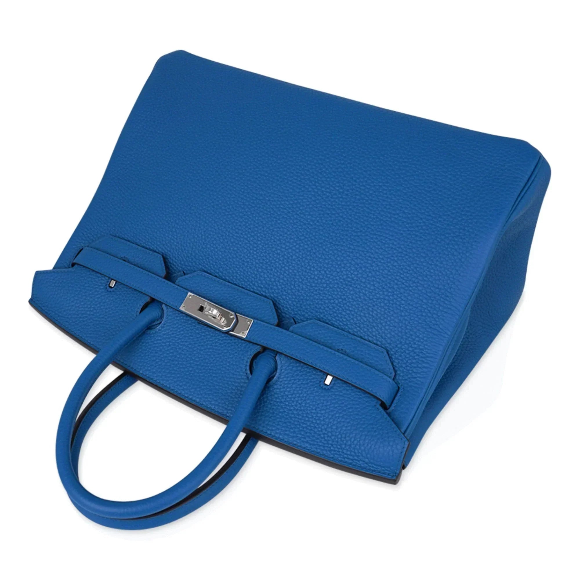 👜Birkin 35 Bag Rich Blue Izmir Clemence Palladium