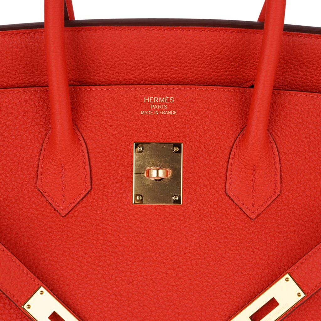 👜Birkin 35 Bag Capucine Togo Leather with Gold Hardware